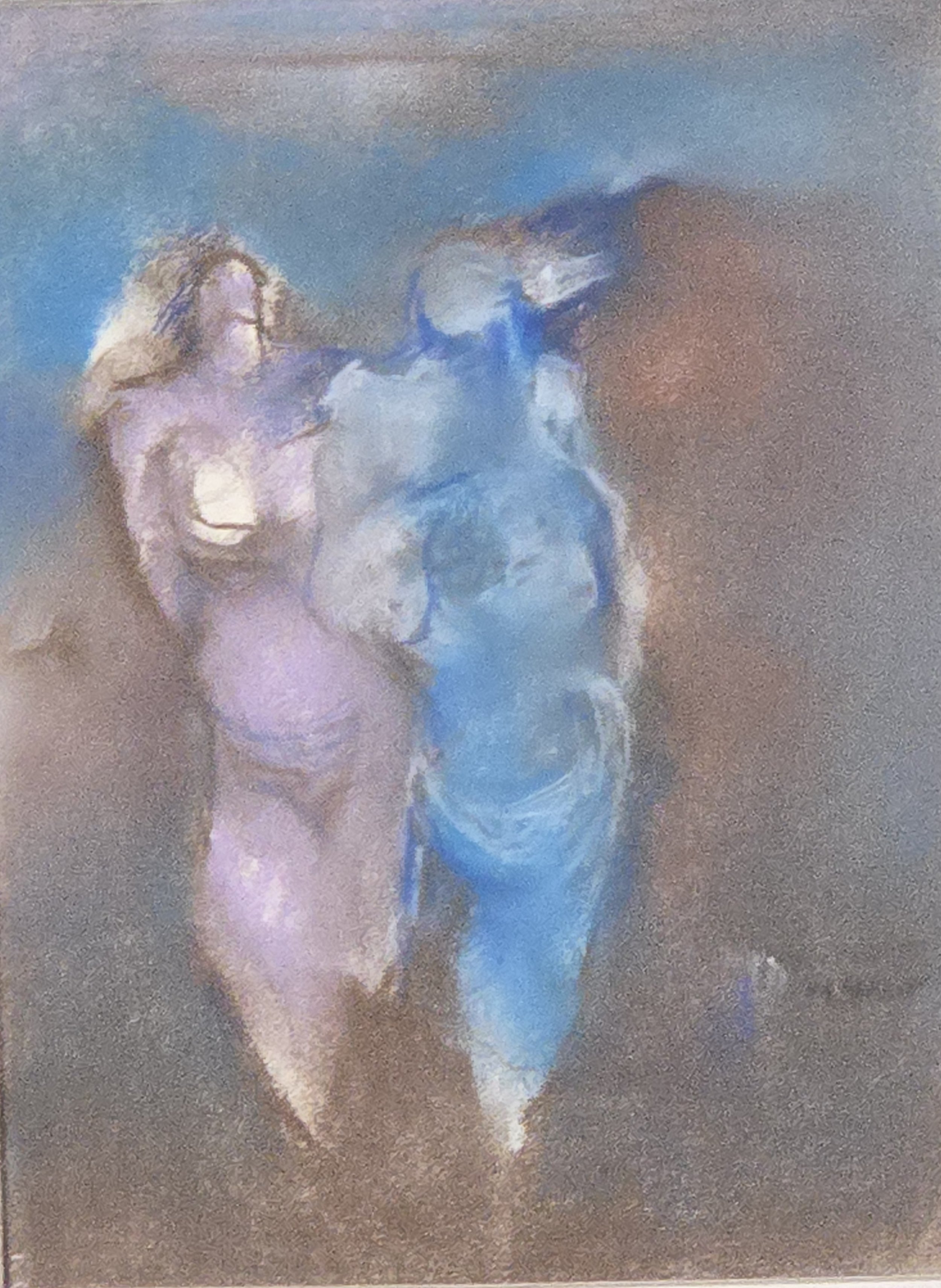 M K Bardhan Pastel-036: Pastel, 9 x 14 inches