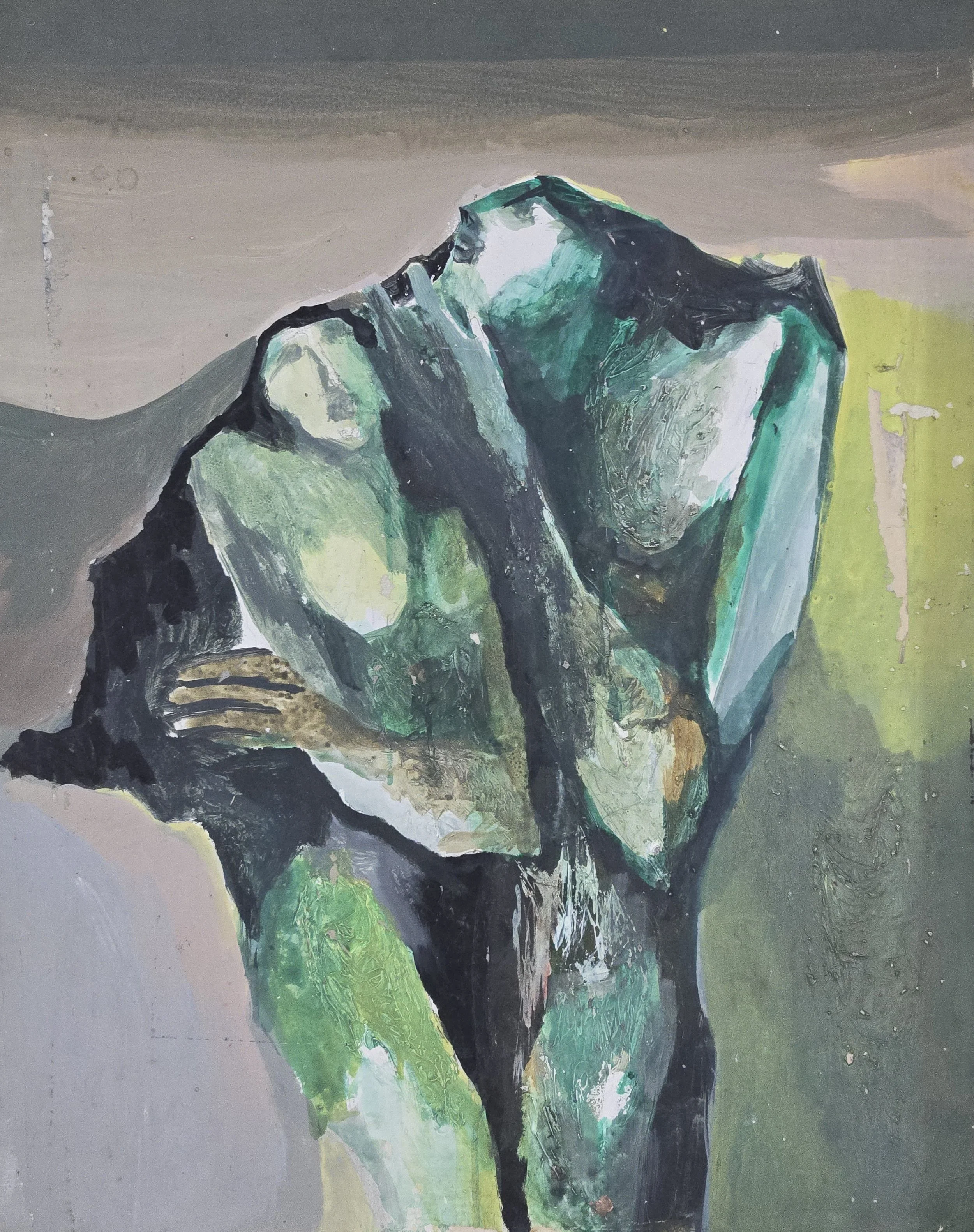 M K Bardhan Acrylic-012: Acrylic, 23 x 29 inches