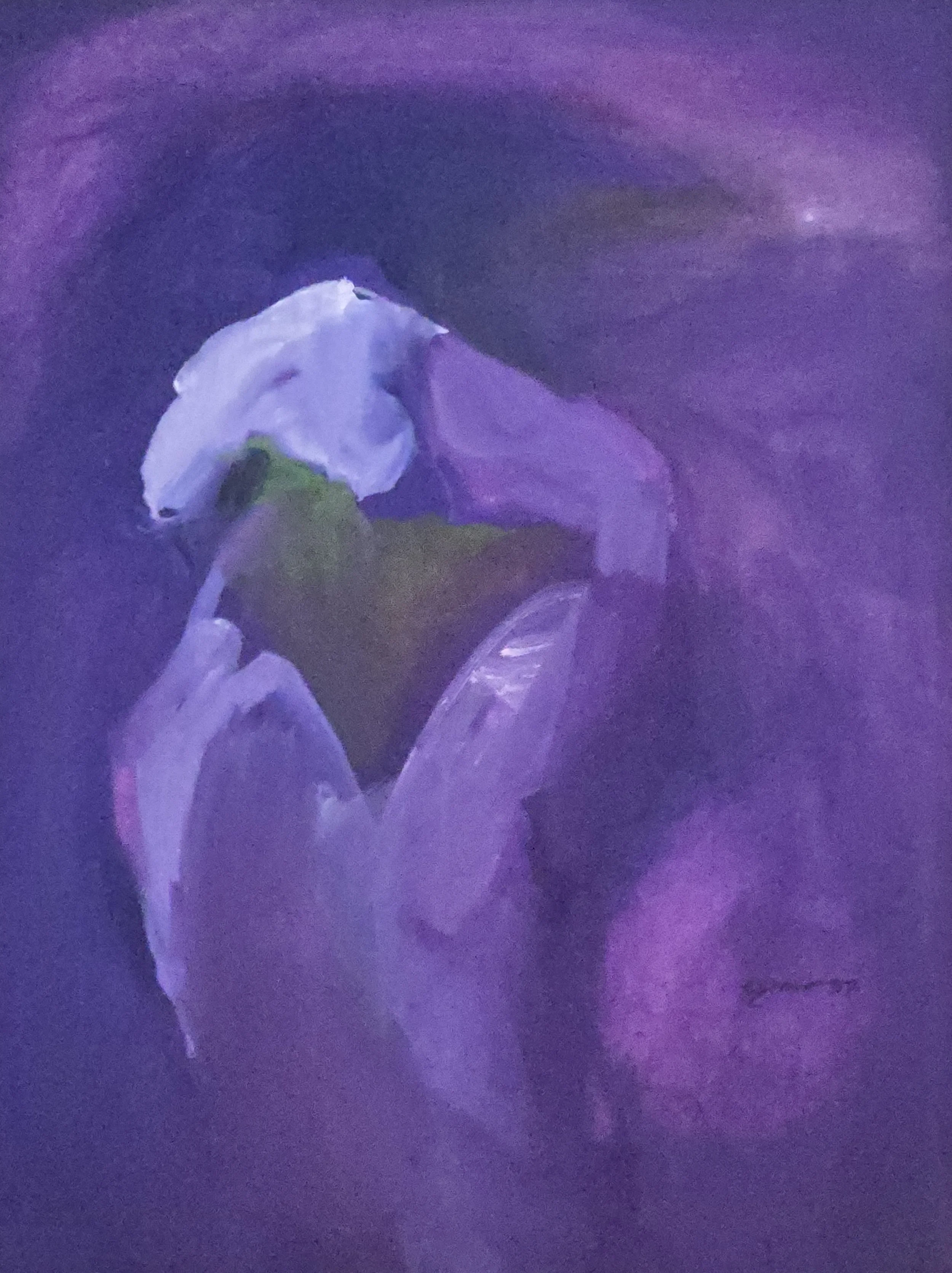 M K Bardhan Acrylic-041: Acrylic, 21 x 28 inches, 1997