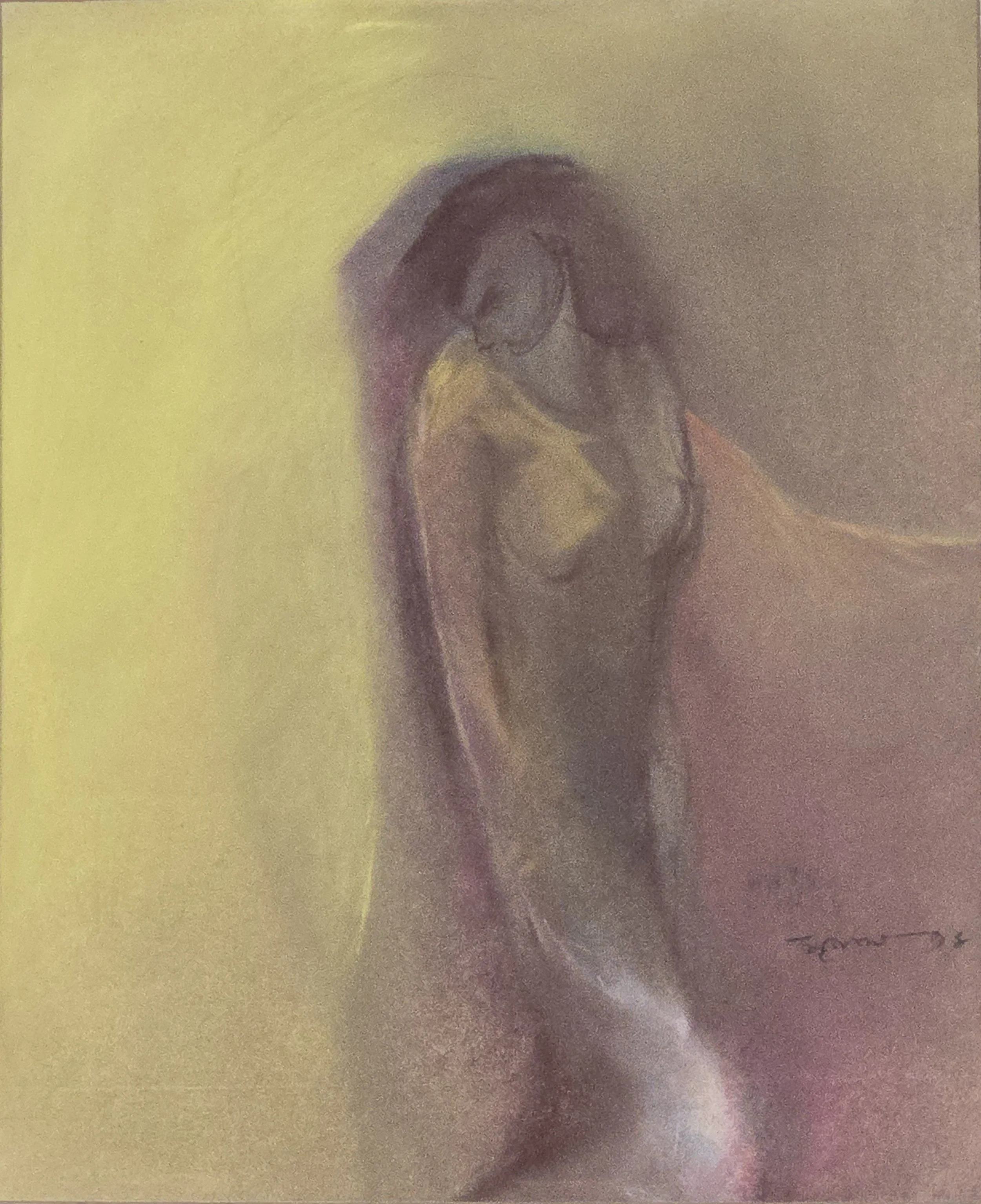 M K Bardhan Pastel-031: Pastel, 13 x 16 inches, 1998
