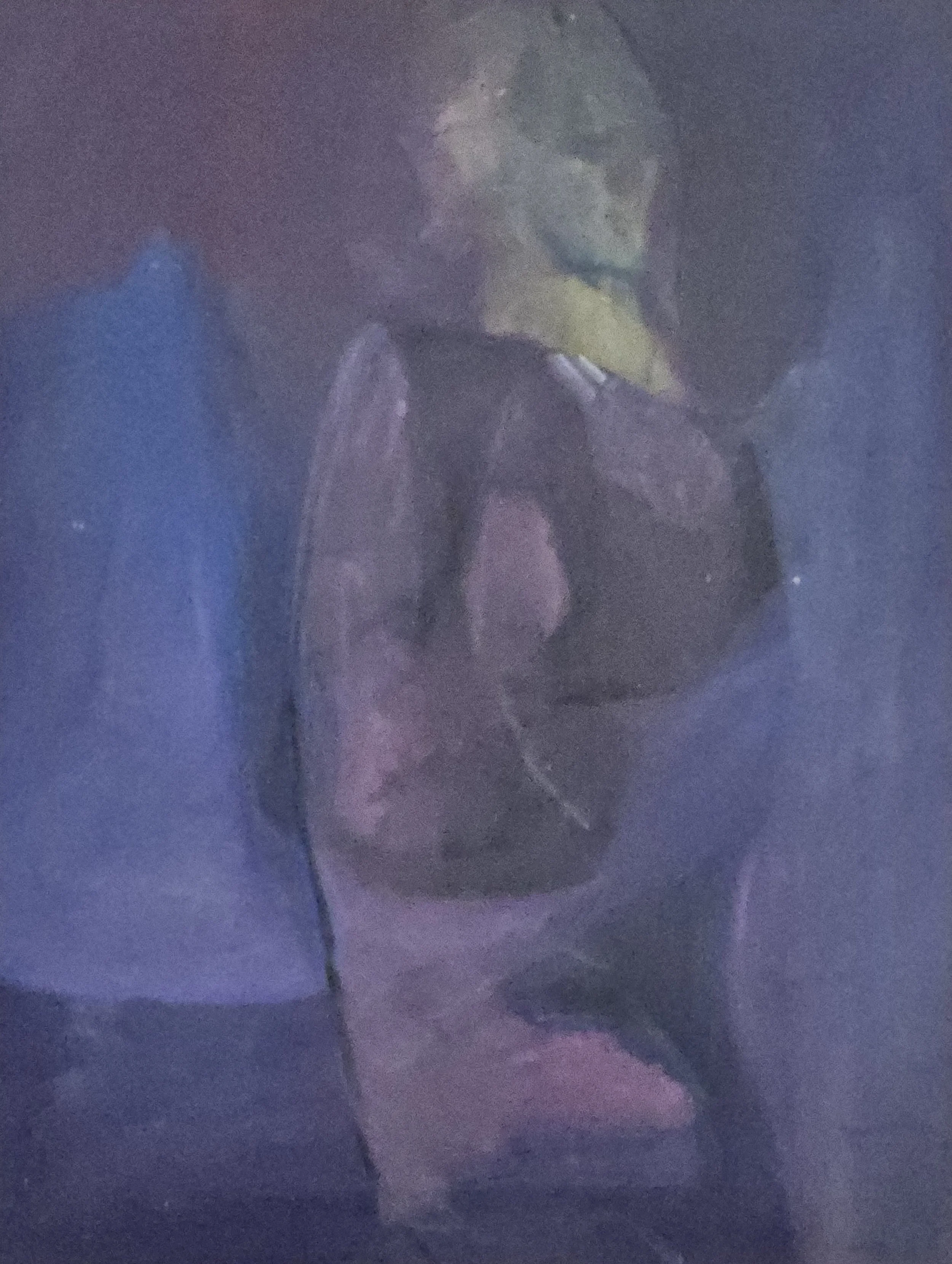 M K Bardhan Acrylic-042: Acrylic, 21 x 28 inches, 1997