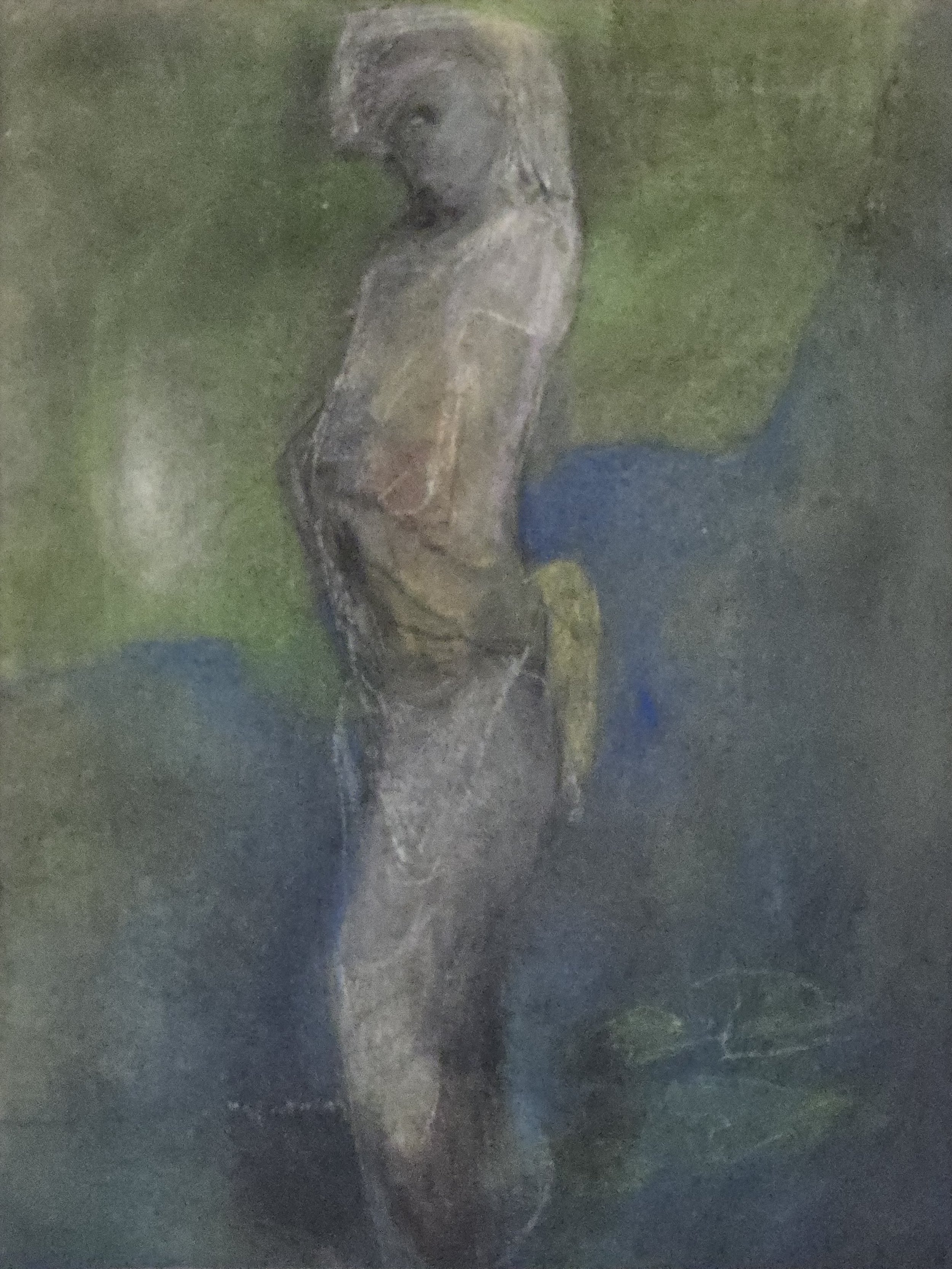 M K Bardhan Pastel-003: Pastel, 21 x 27 inches, 2004