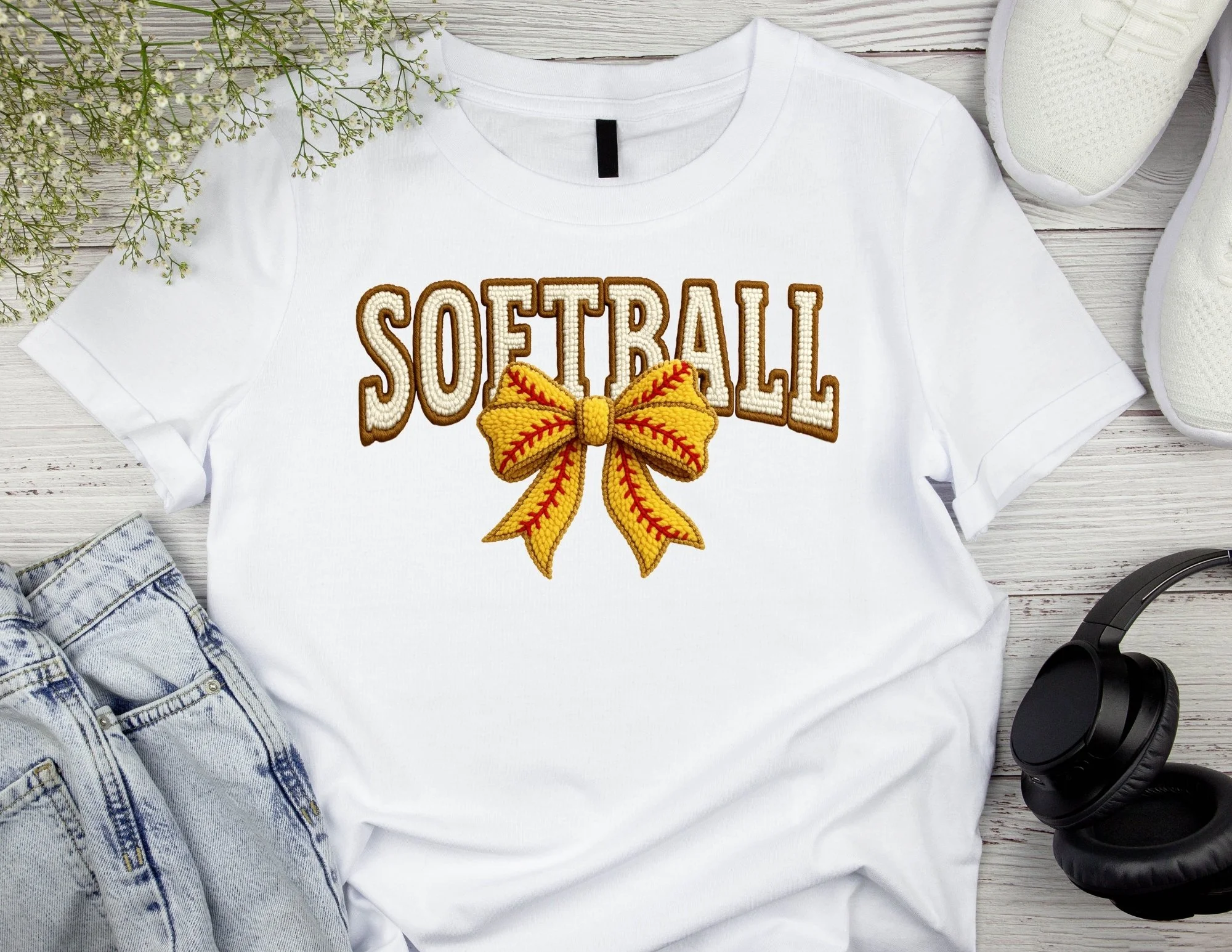 Softball Stitched Tee