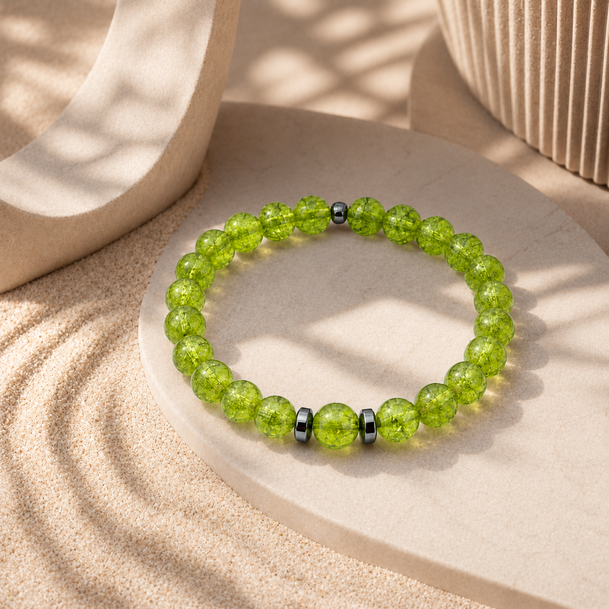 Peridot Edelstein Armband