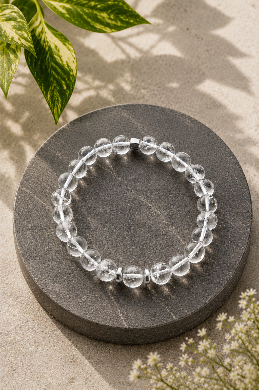 Bergkristall Edelstein Armband