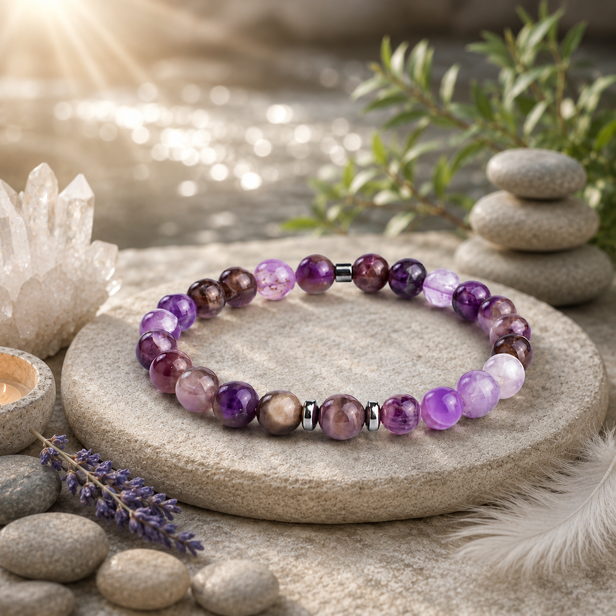 Amethyst Edelstein Armband