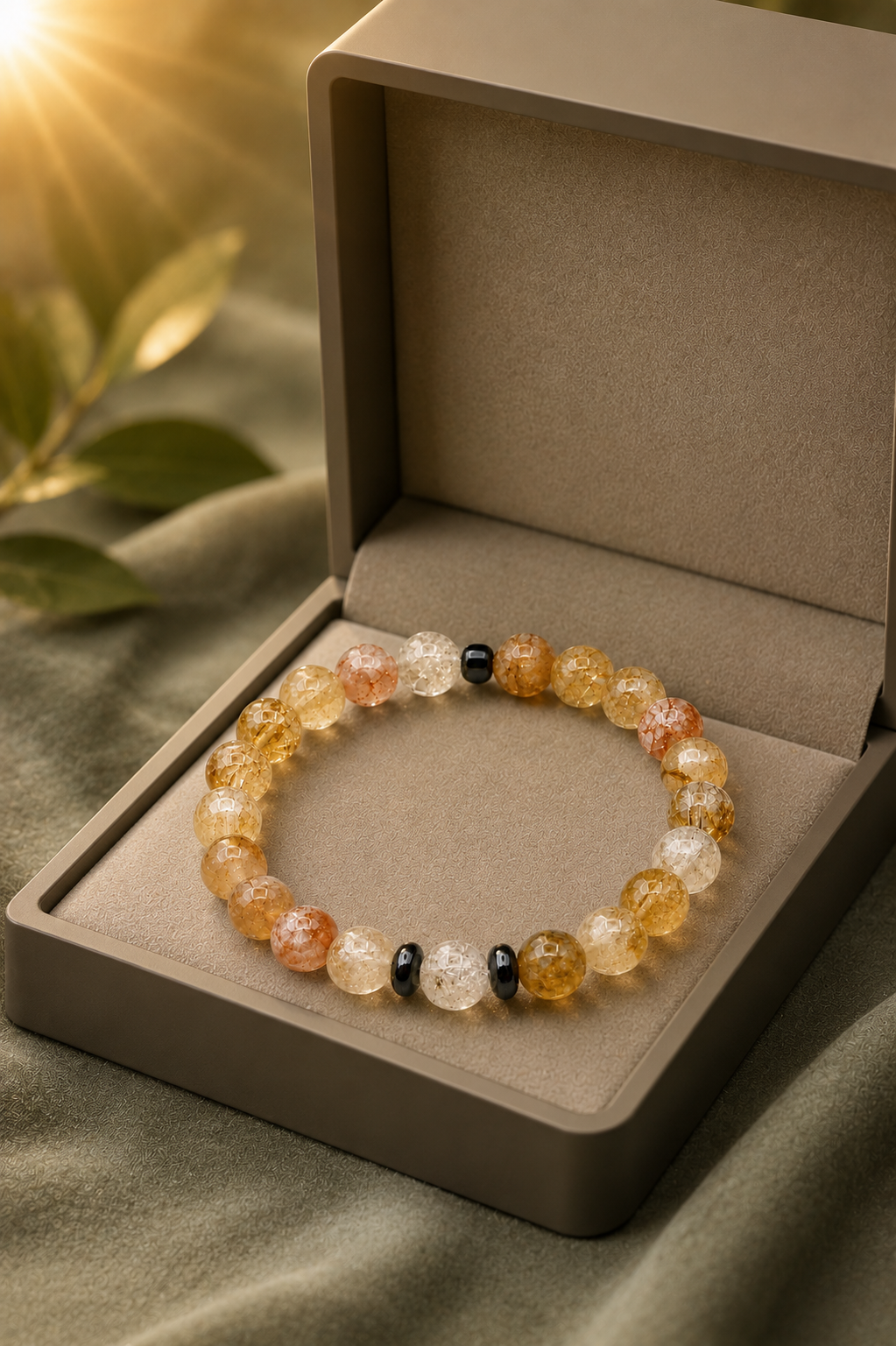 Citrin Edelstein Armband