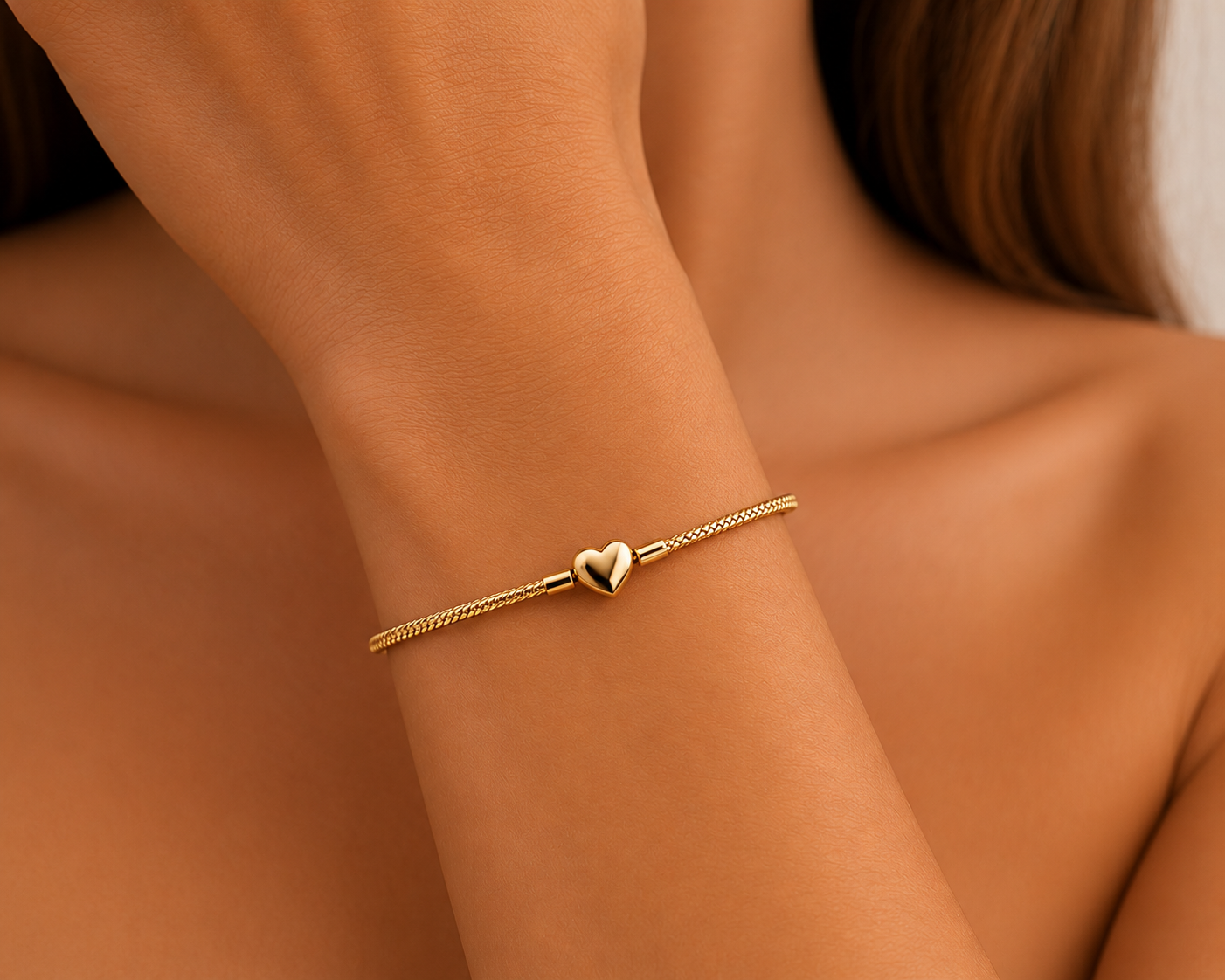 Golden Heart Armreif