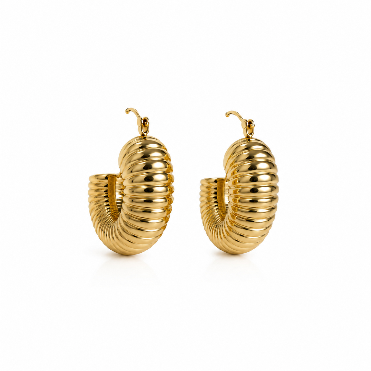 Ripped Bangle Hoops