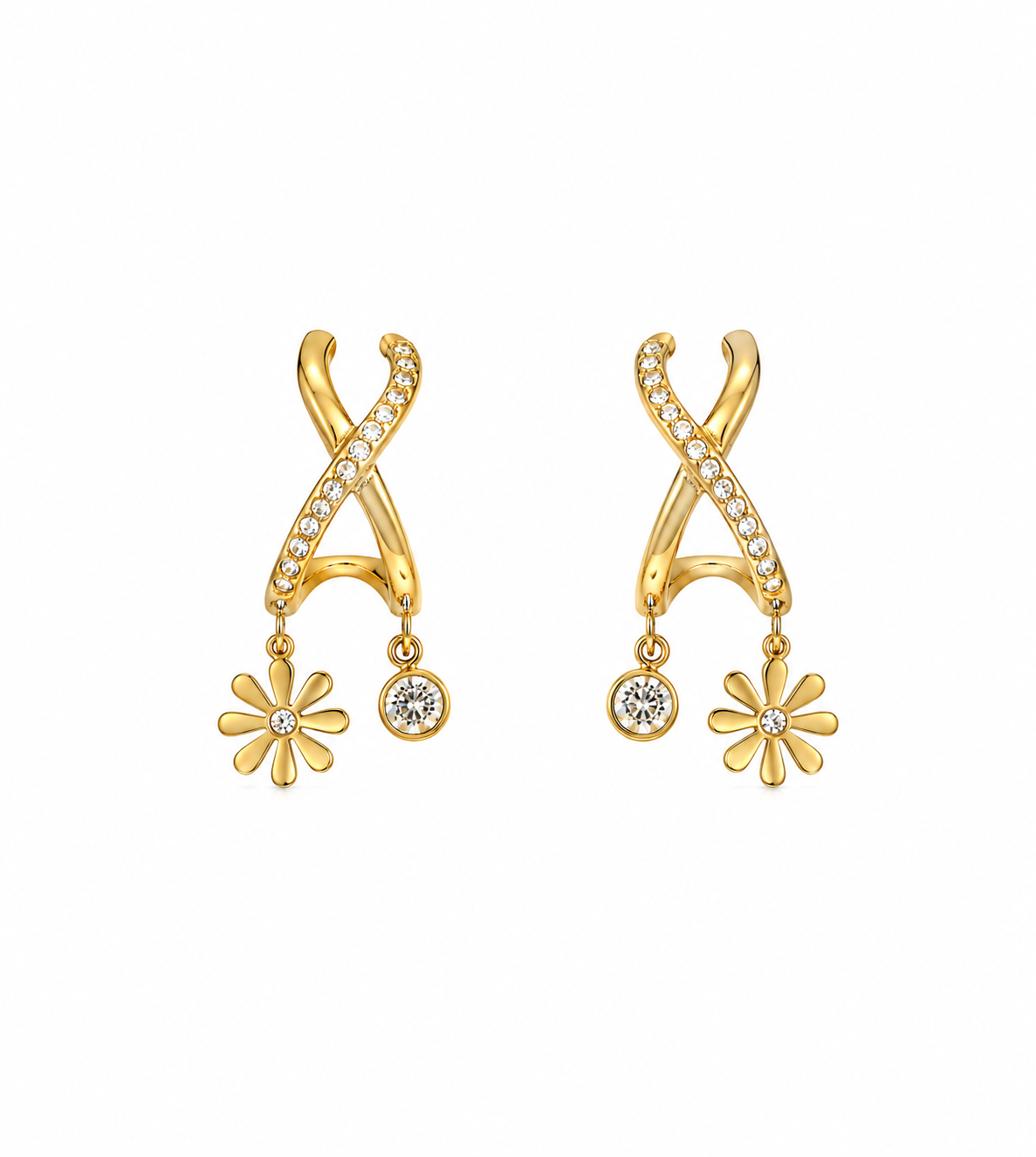 Golden Fleur Ohrringe