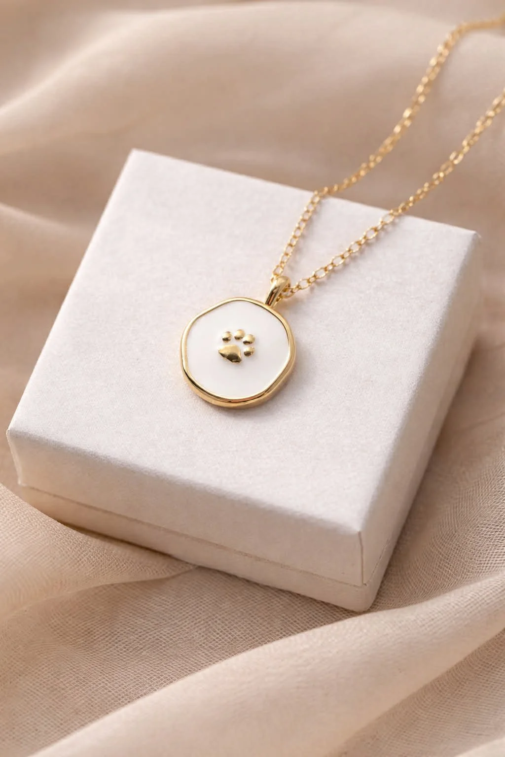 Forever Paws Enamel Necklace
