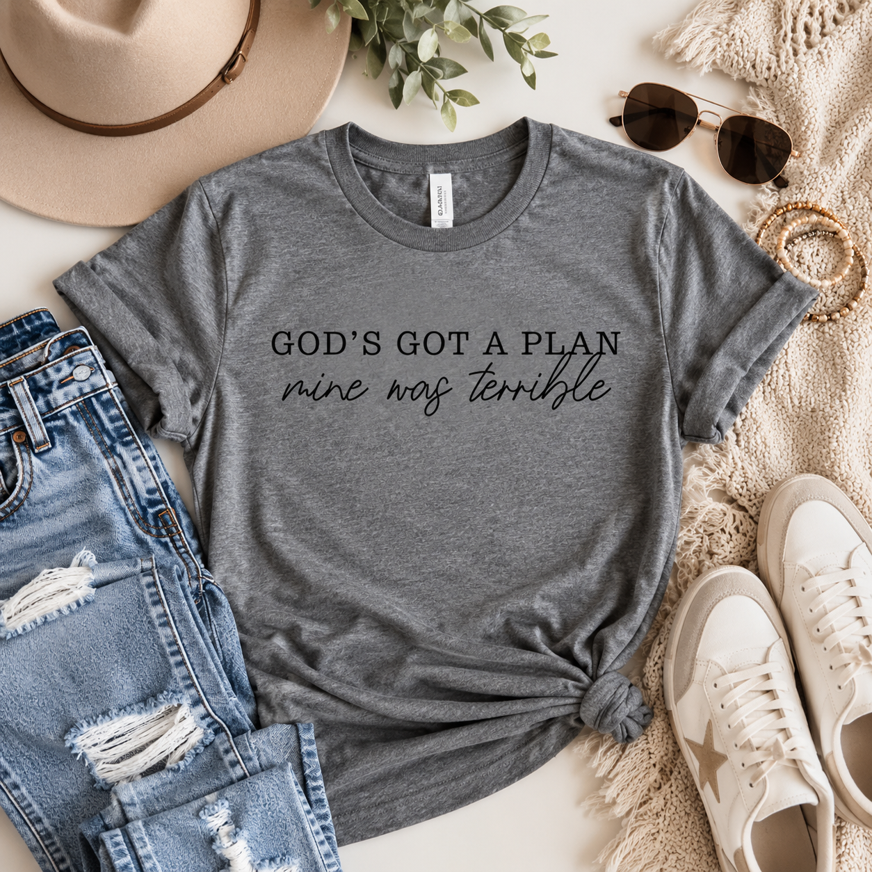 Cozy Western Graphic Tee Flat Lay.png