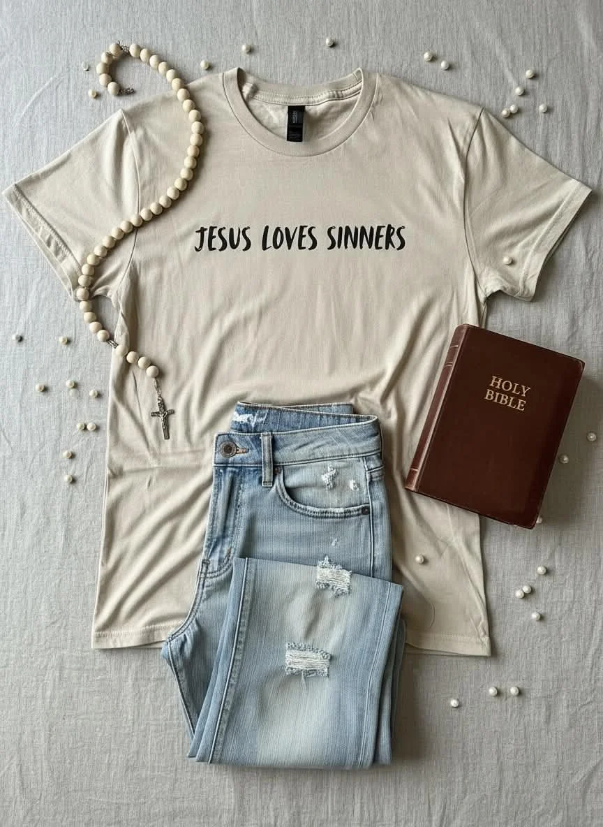 Jesus Loves Sinners Graphic Tee