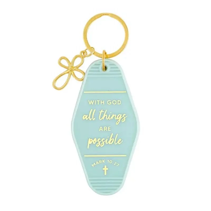 With God All Things Are Possible Keychain – Mark 10:27