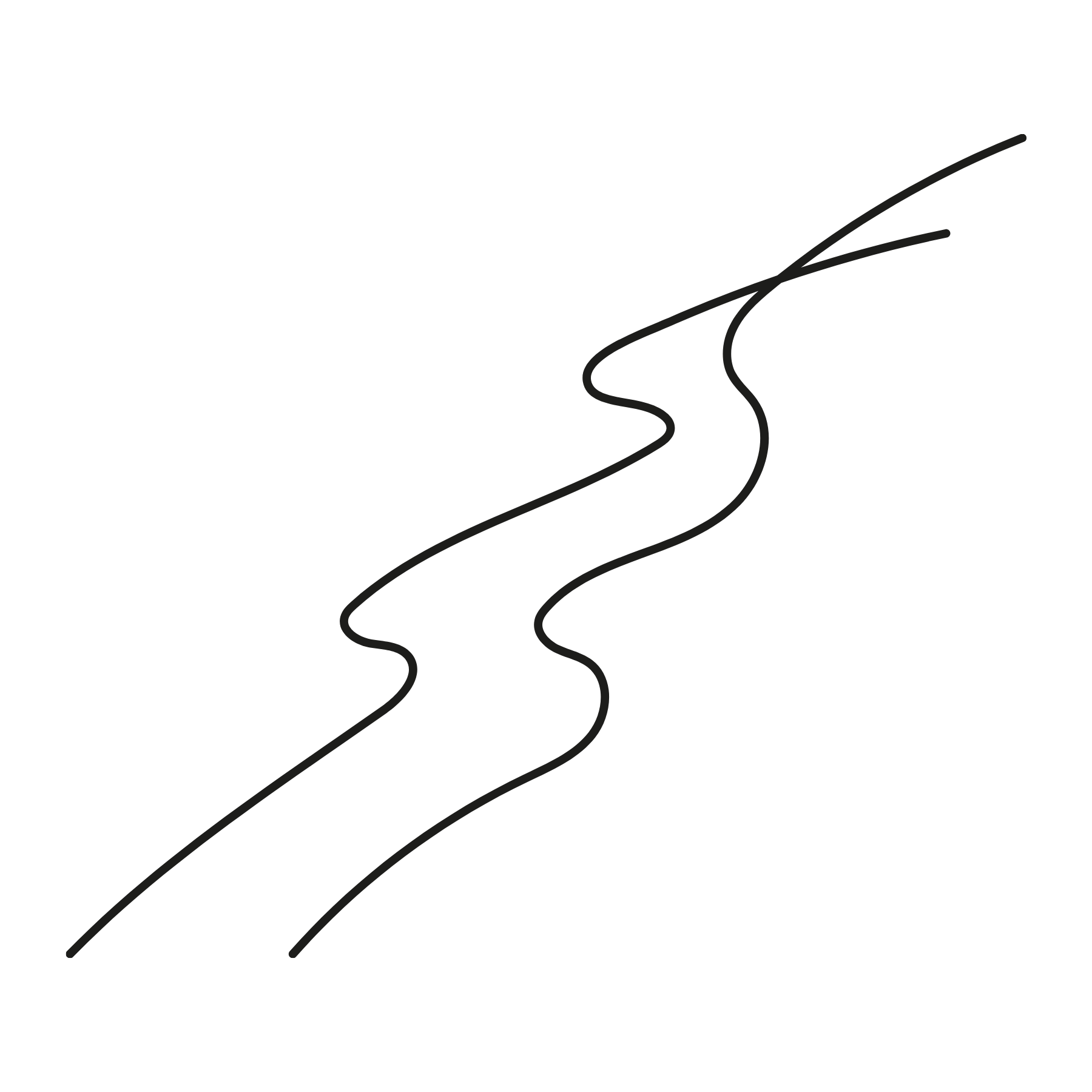 Road line drawing