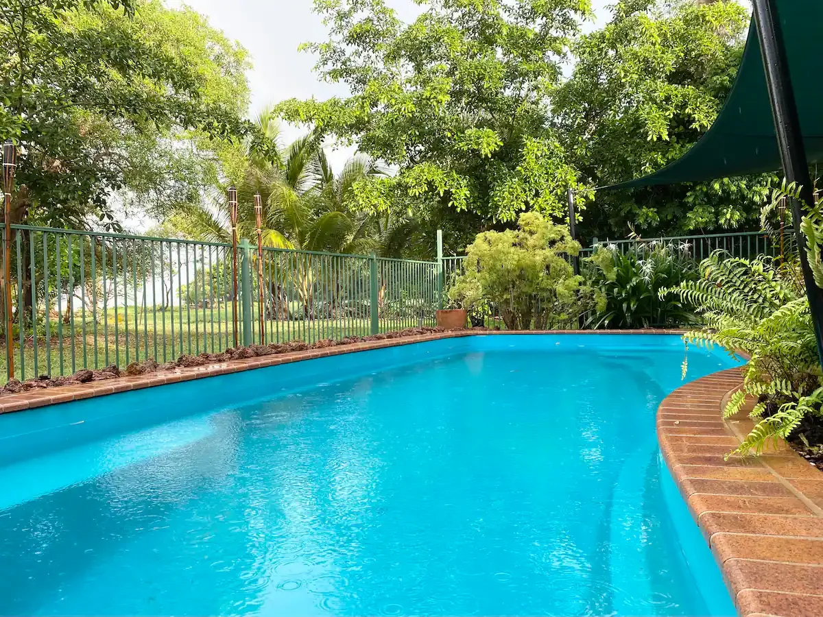 Swimming pool at Jungle Hut in Dundee Beach