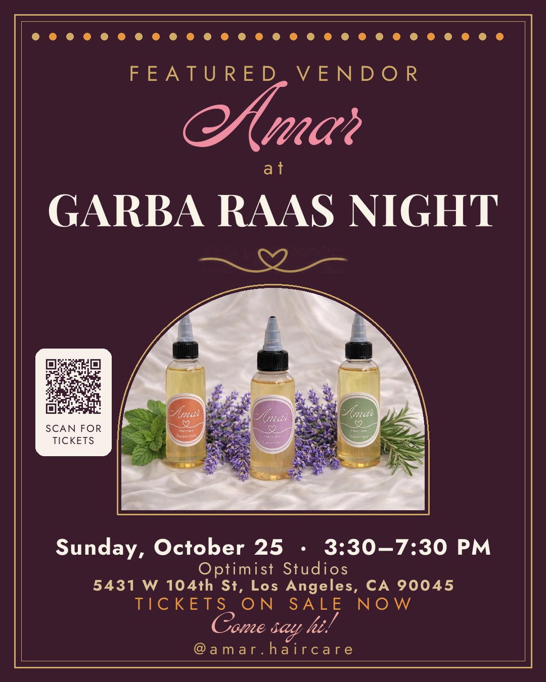 LA Garba Raas Night flyer