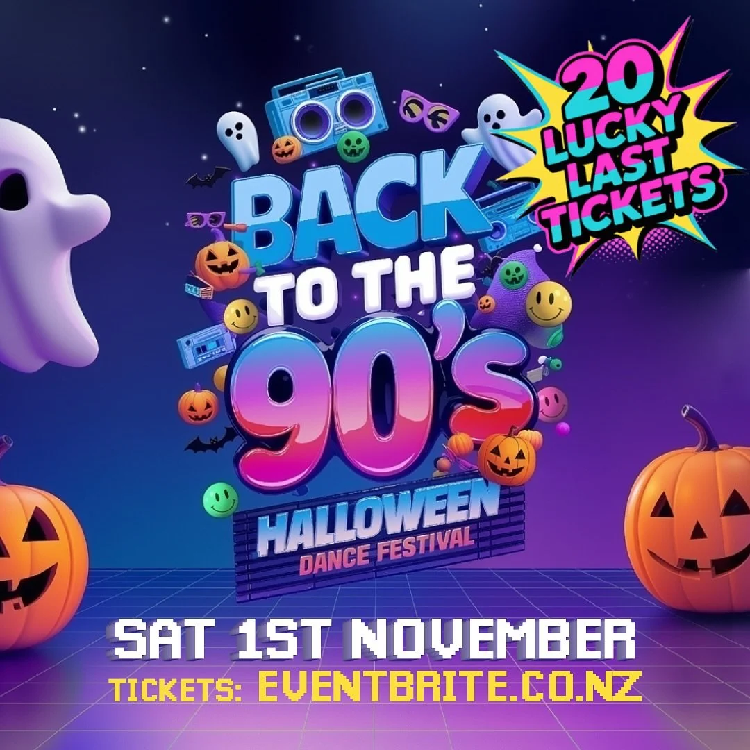 🚨 FINAL CALL! 🚨
Only 20 lucky last tickets remain for Back to the 90&rsquo;s &ndash; Halloween Dance Festival!
Almost 500 party people already locked in 👀
Once these are gone, that&rsquo;s it &ndash; no more!
🎟 Grab yours now: bit.ly/90shalloween