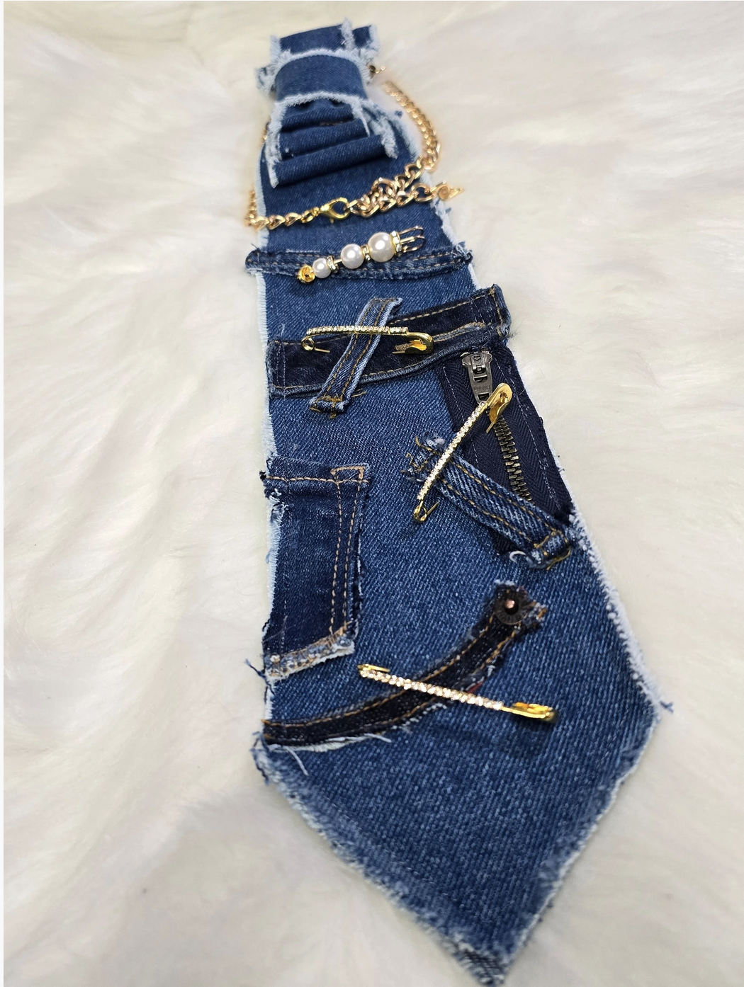 UnTied Affair — Deconstructed Denim Tie