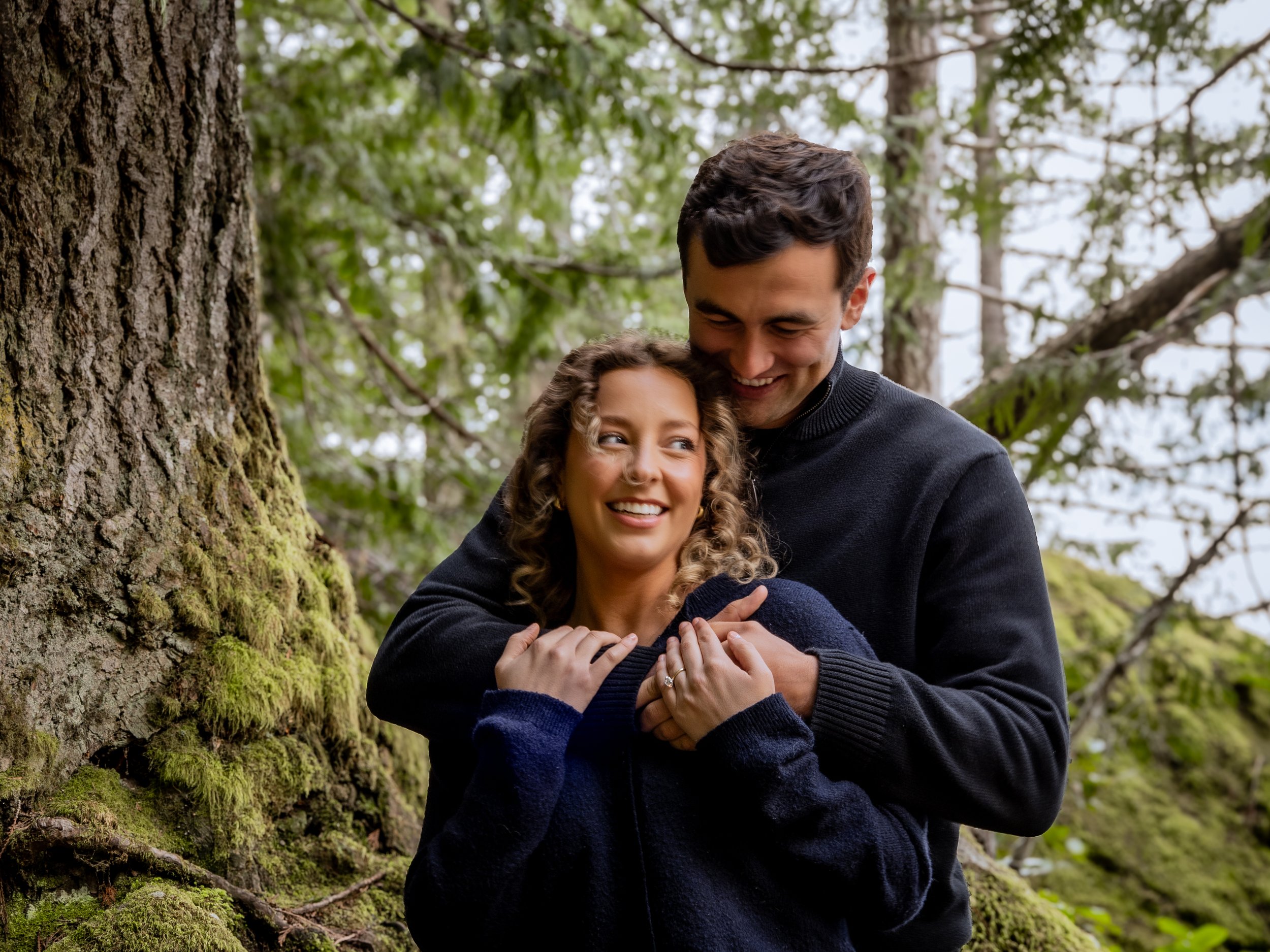 Engagement photos at Crescent Lake