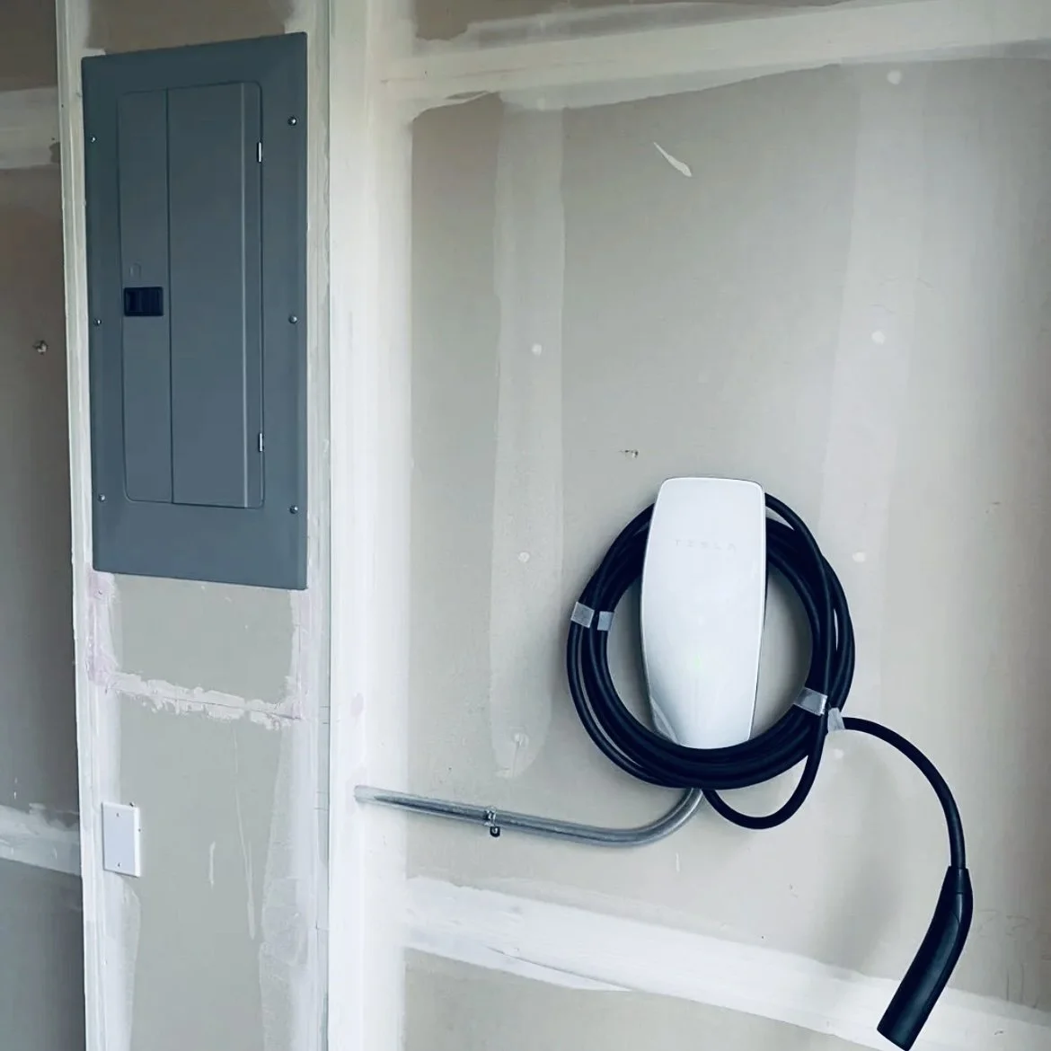 residential electric vehicle tesla charger install.jpg