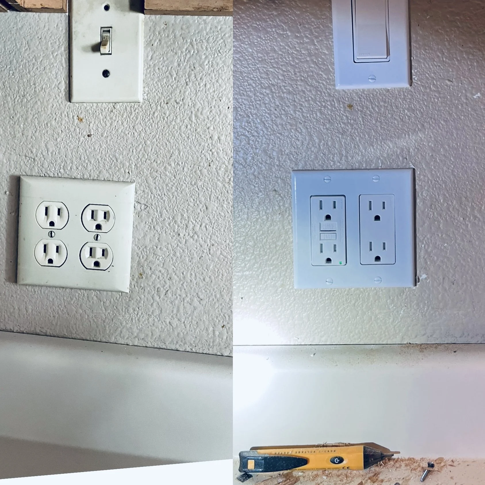 kitchen gfci and switch upgrades.JPG