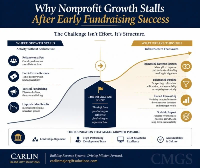 Why Nonprofit Growth Stalls After Early Fundraising Success