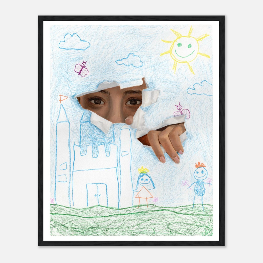Oh to Be a Kid Again Framed Paper Print