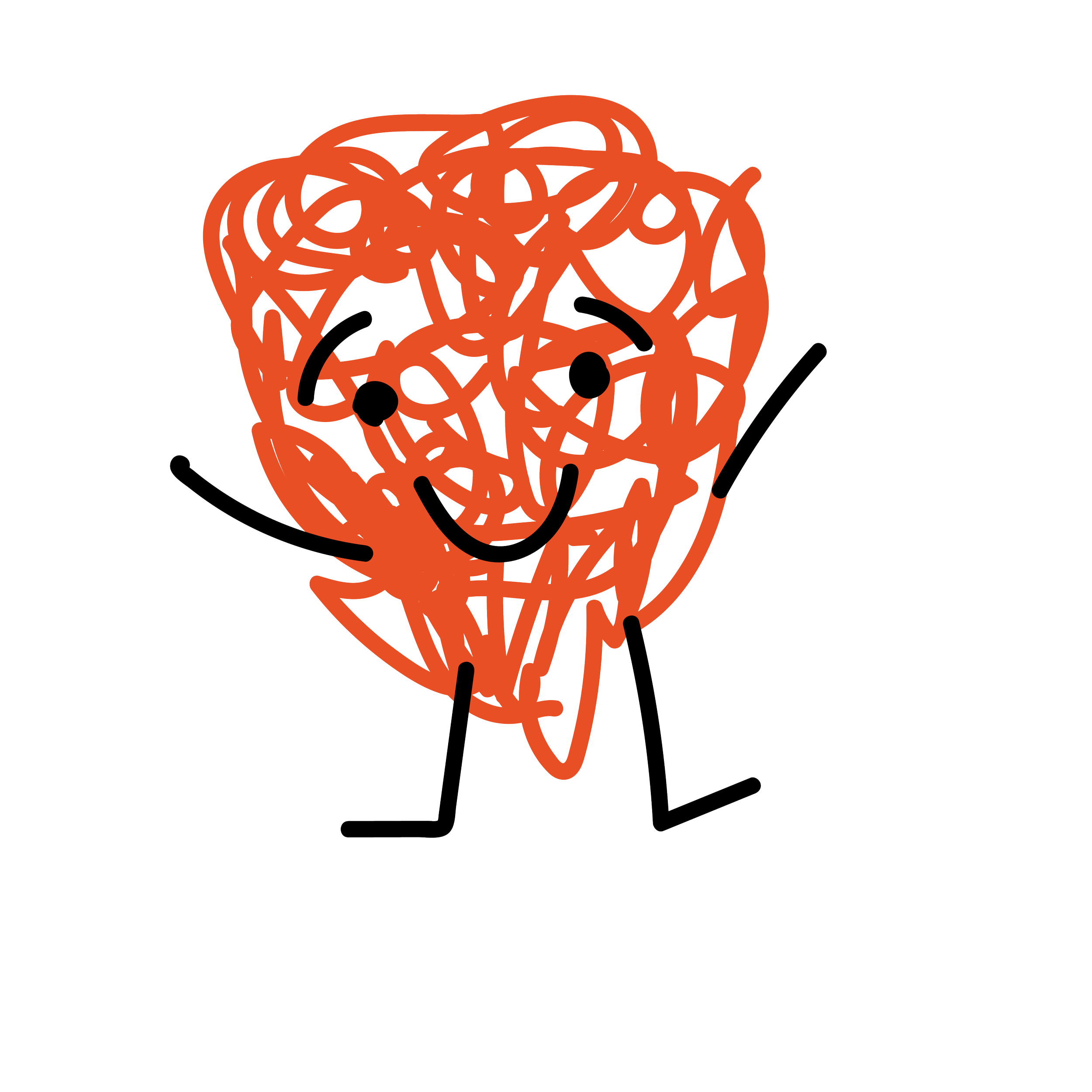 A happy orange doodle from Weird and Well Counseling in Conway, Arkansas