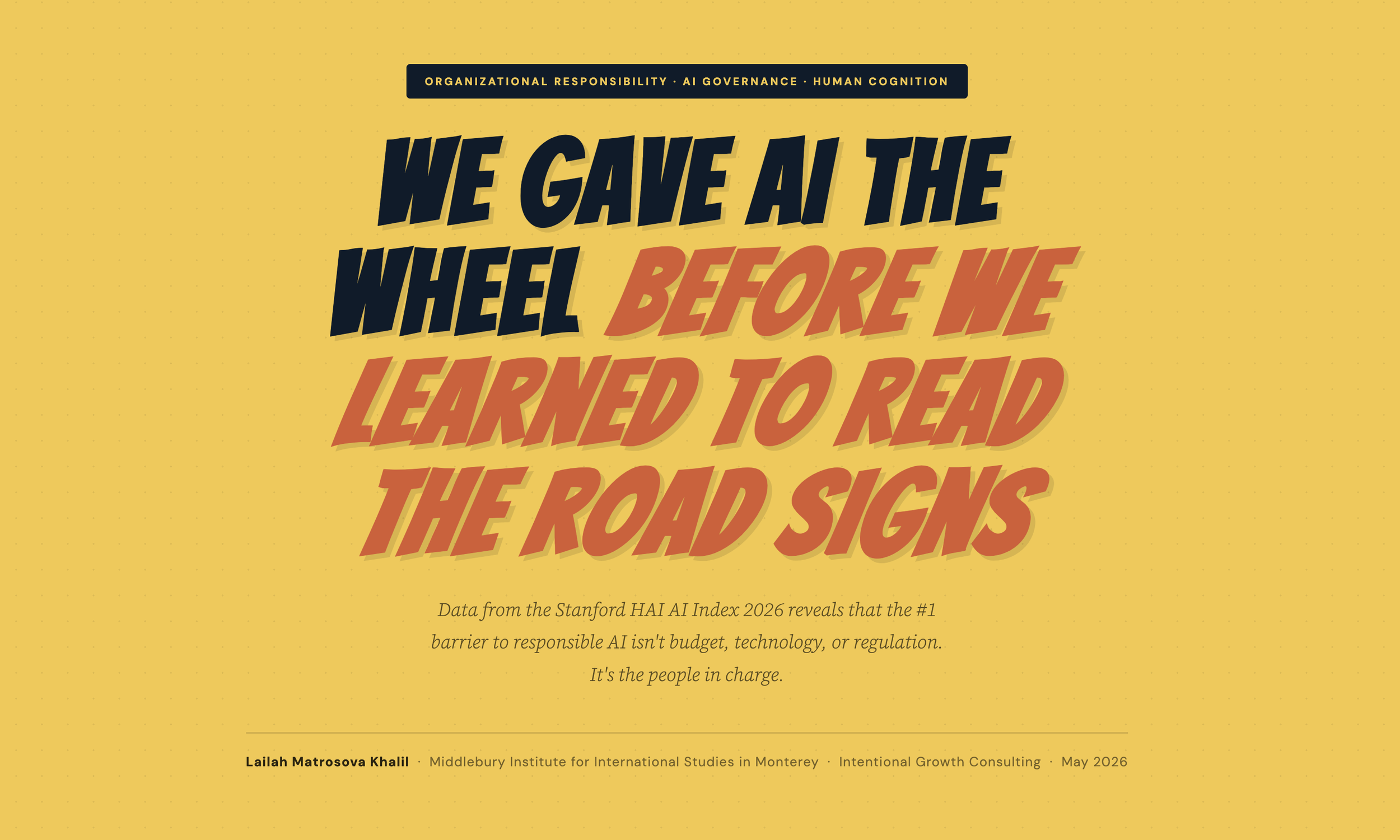We Gave AI The Wheel