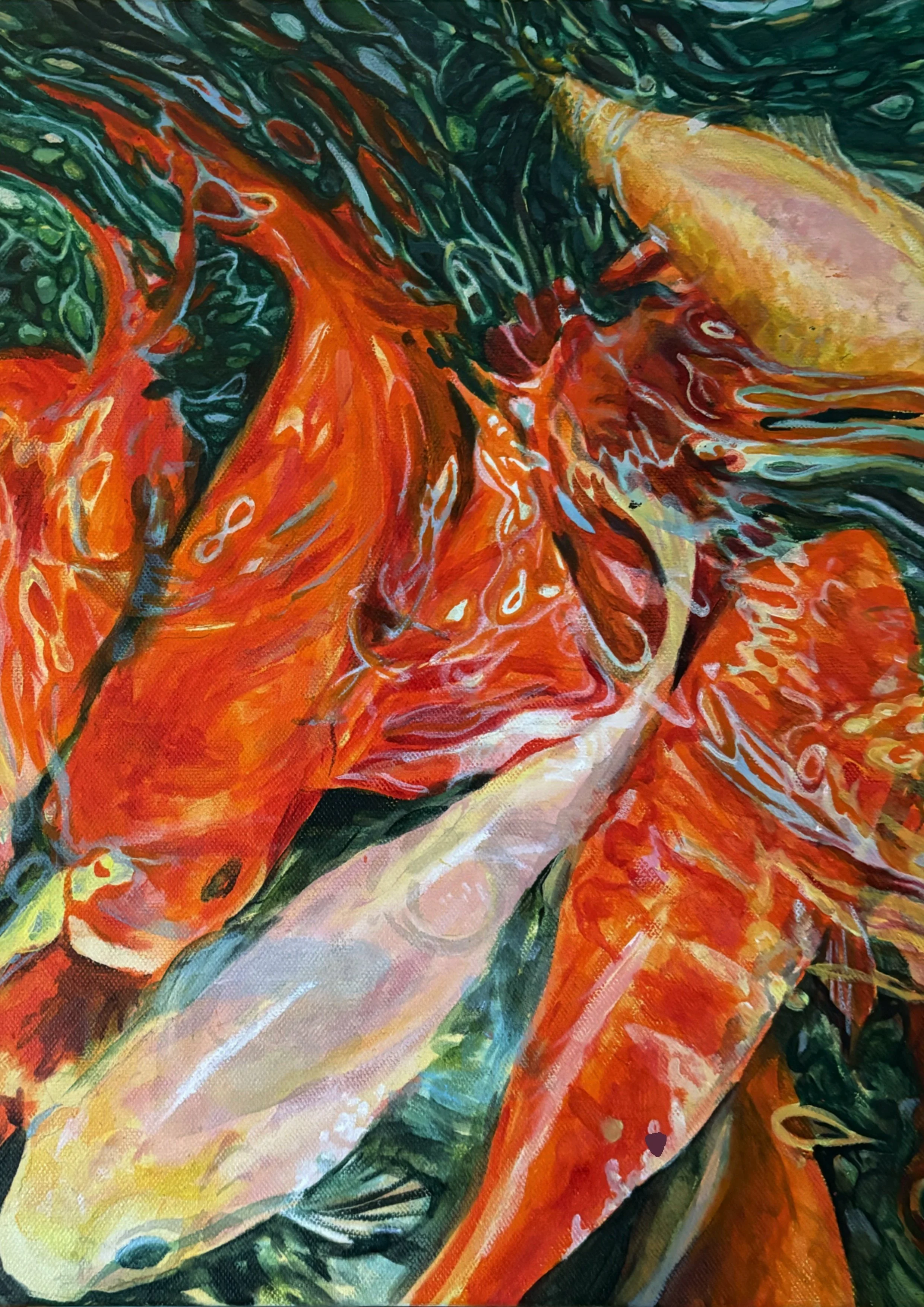 Koi pond - 16' x 12' (A3) Art Print