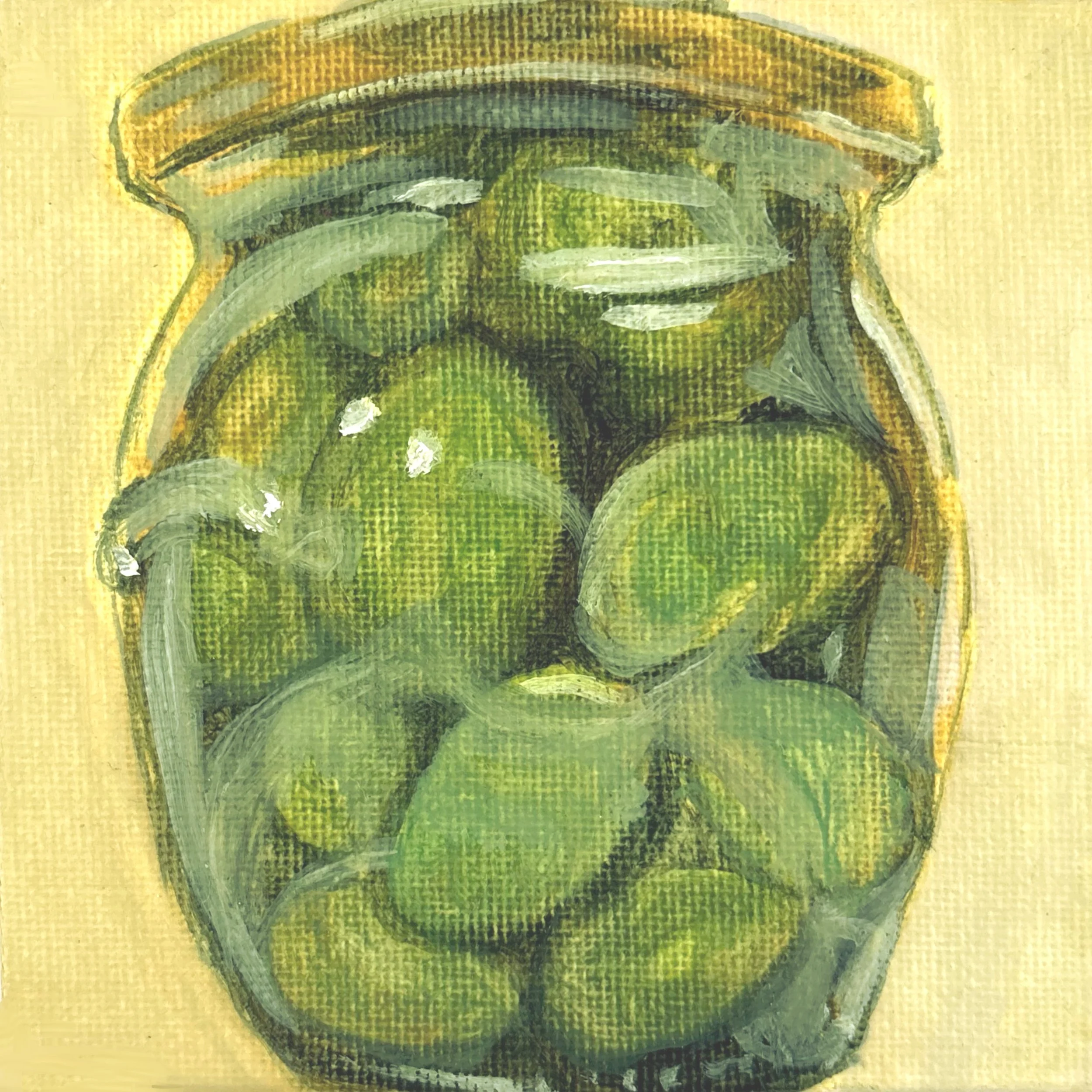 'Olives' 4x4 Art Print