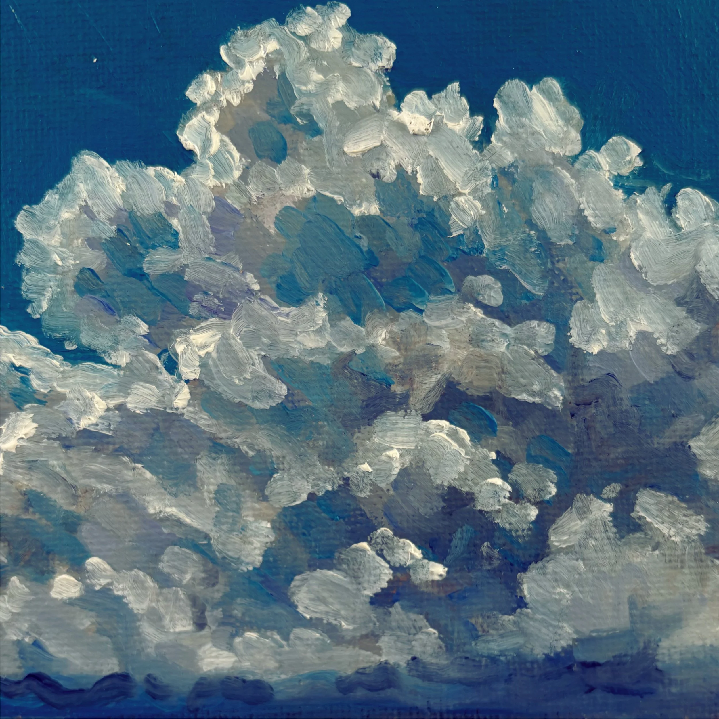 'Cloudy day' 4x4 Art Print