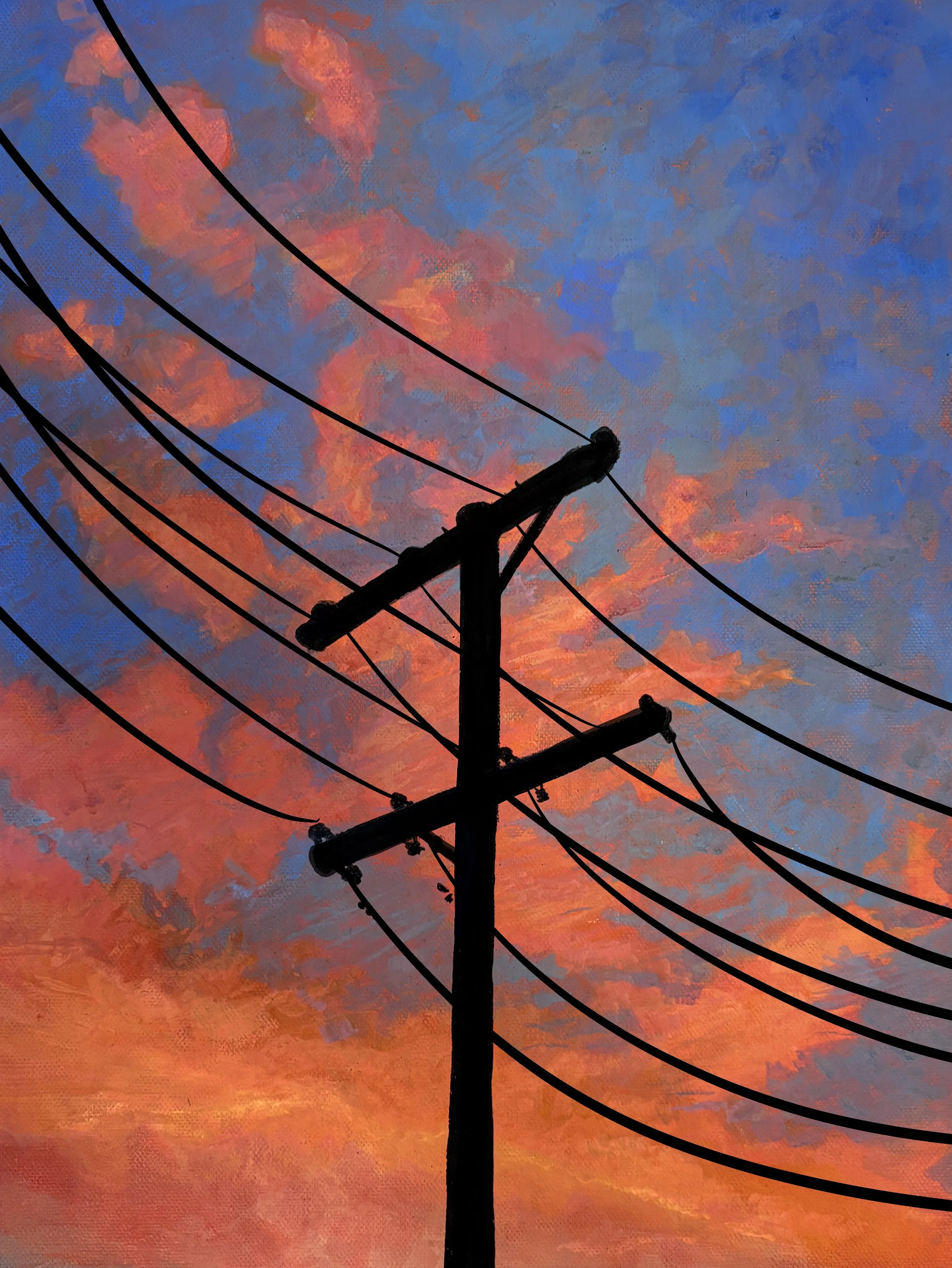 8x10 Wire on Sunset