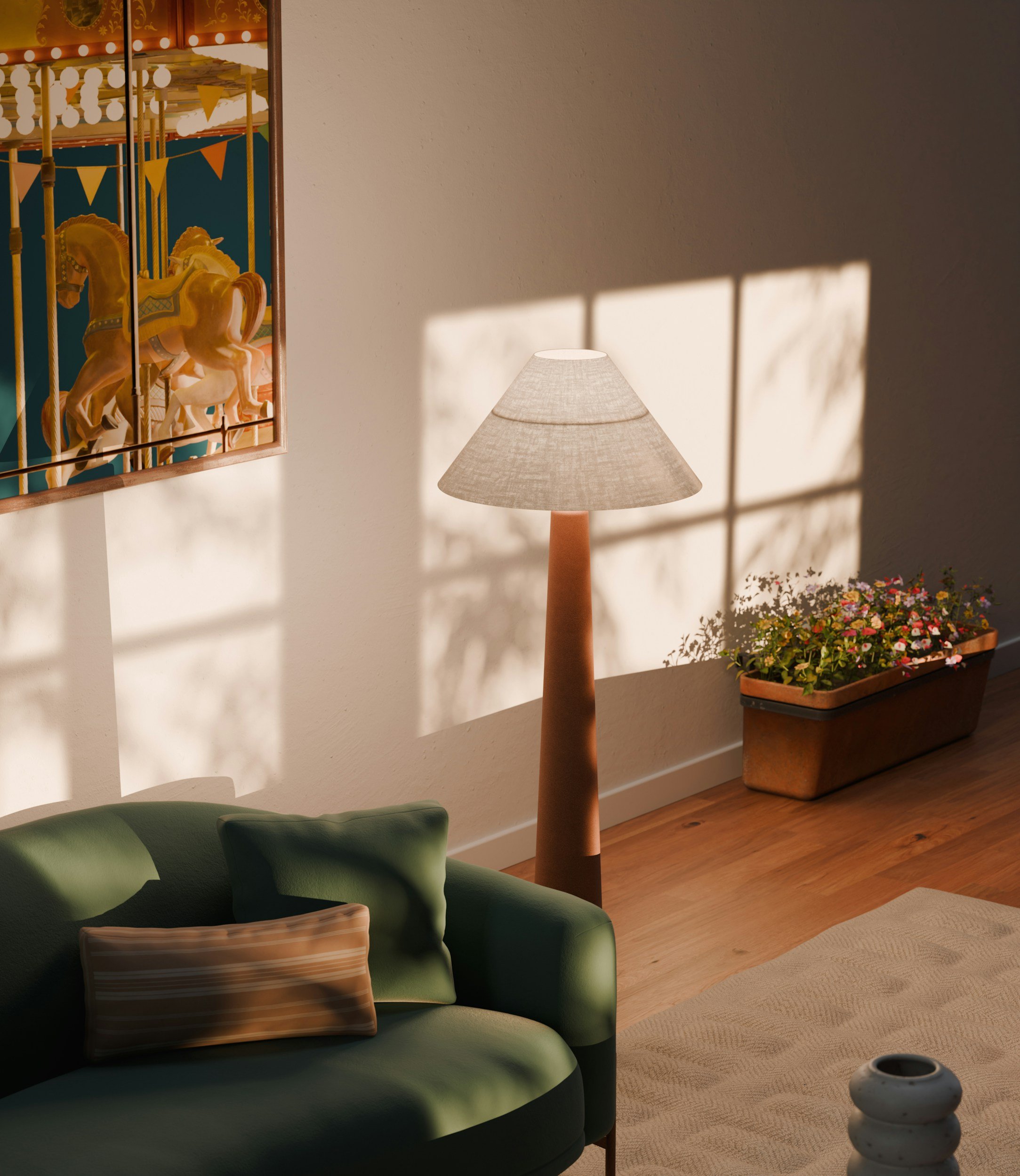 Calm consultation lounge with warm lighting, representing assessment clinic availability and trust.
