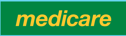 Medicare logo on green background