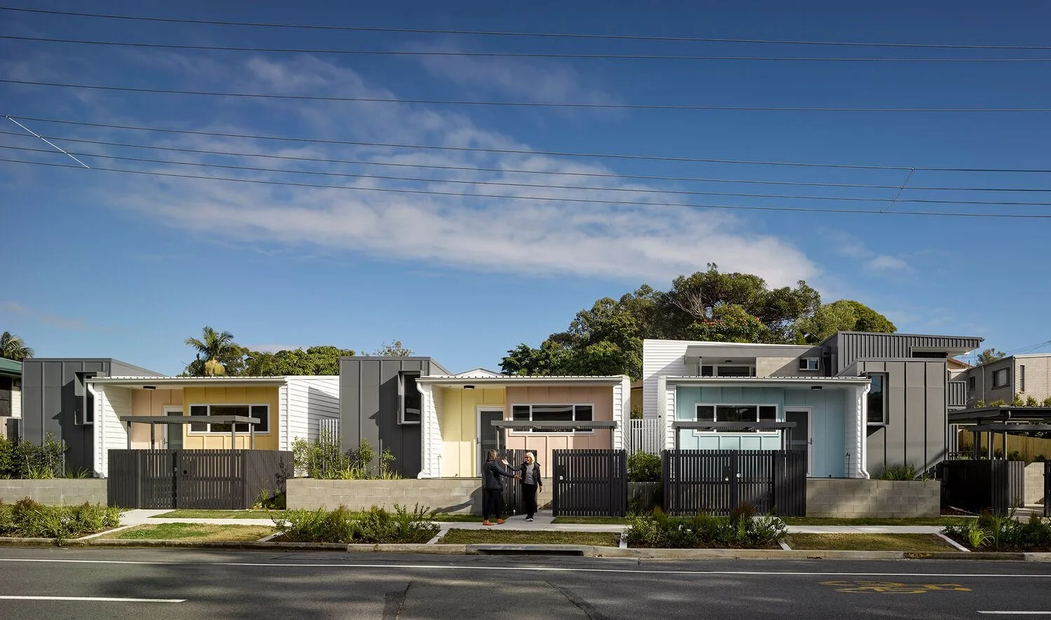 View of Anne Street Garden Villas from the street.