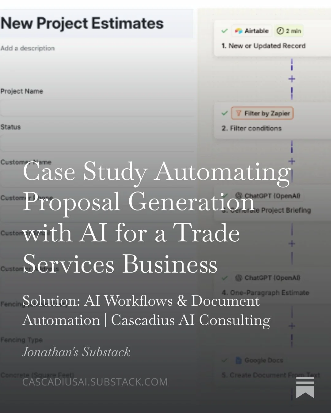 Case Study Automating Proposal Generation with AI for a Trade Services Business