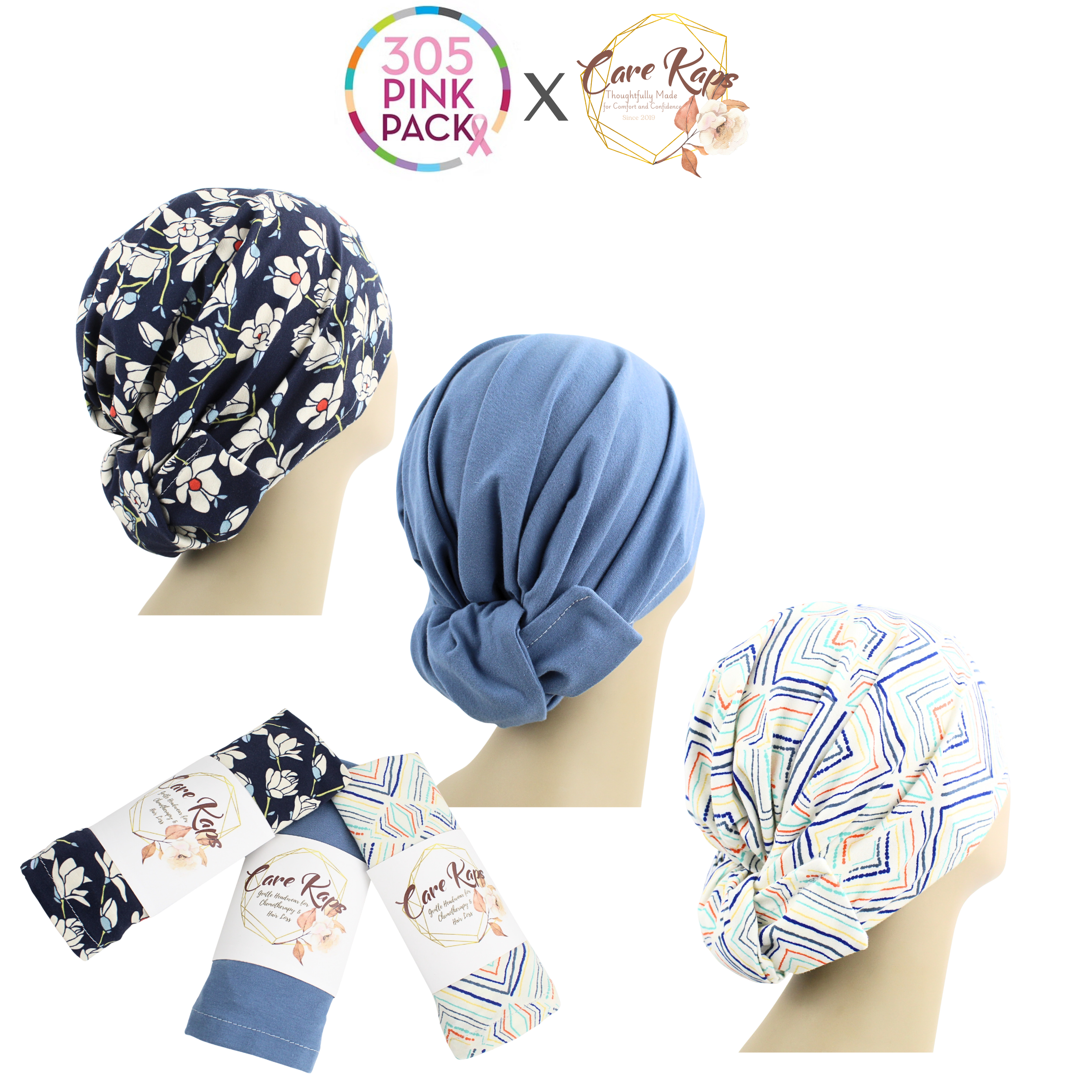 305 Pink Pack x CareKaps Signature Set - 3 Knit Exclusives