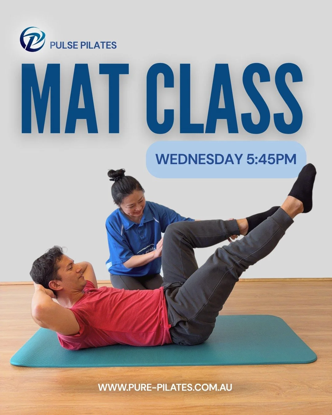 Midweek energy reset ✨
>BOOK LINK IN BIO

Our Pulse Mat Pilates class on Wednesdays at 5:45pm offers a mindful, flowing approach to Mat Pilates in Tasmania, gently building strength, warmth, and coordination through controlled movement.

This smal
