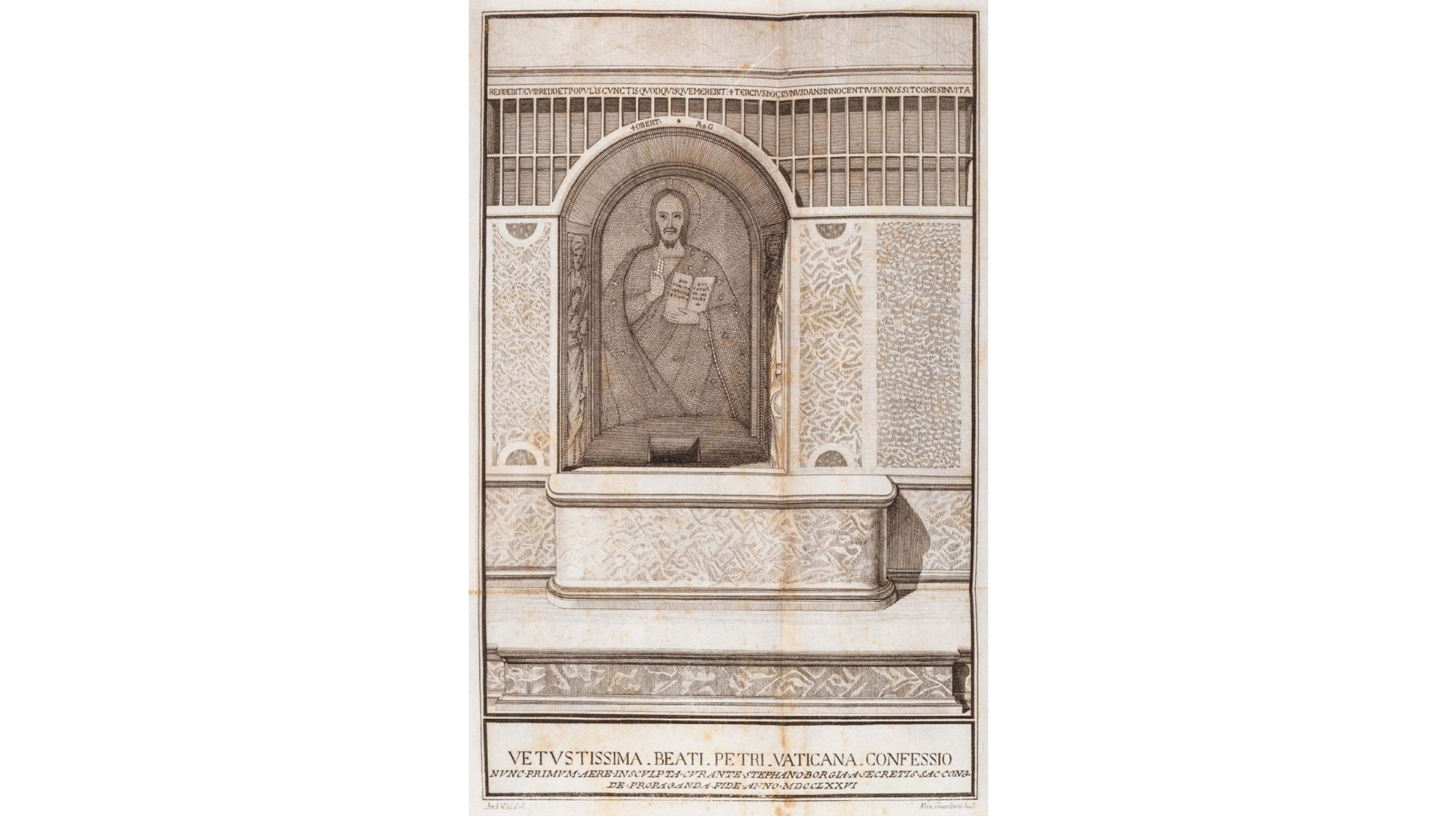 Niche of the Pallia sketch, Grisar