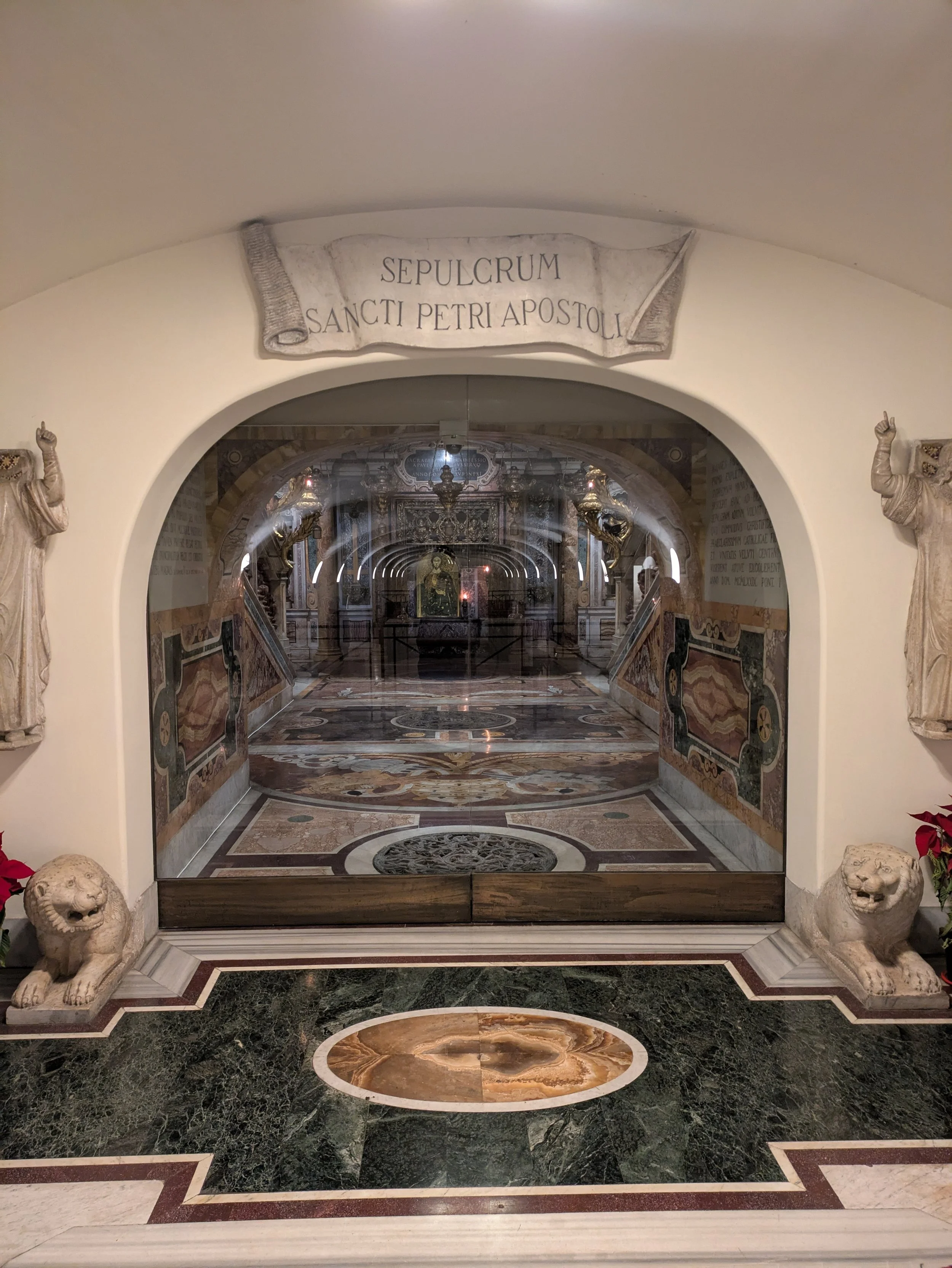 Confessio viewed from the Grottoes, original photo