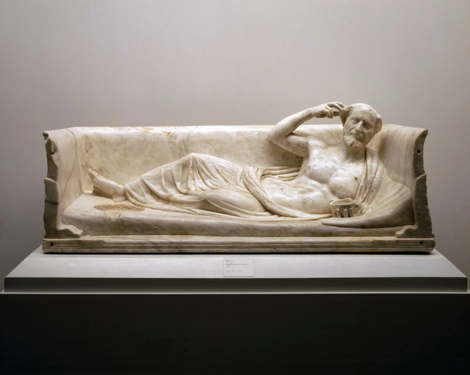 Sarcophagus of Flavius Agricola, from https://laudatortemporisacti.blogspot.com/2014/07/the-tomb-of-flavius-agricola.html