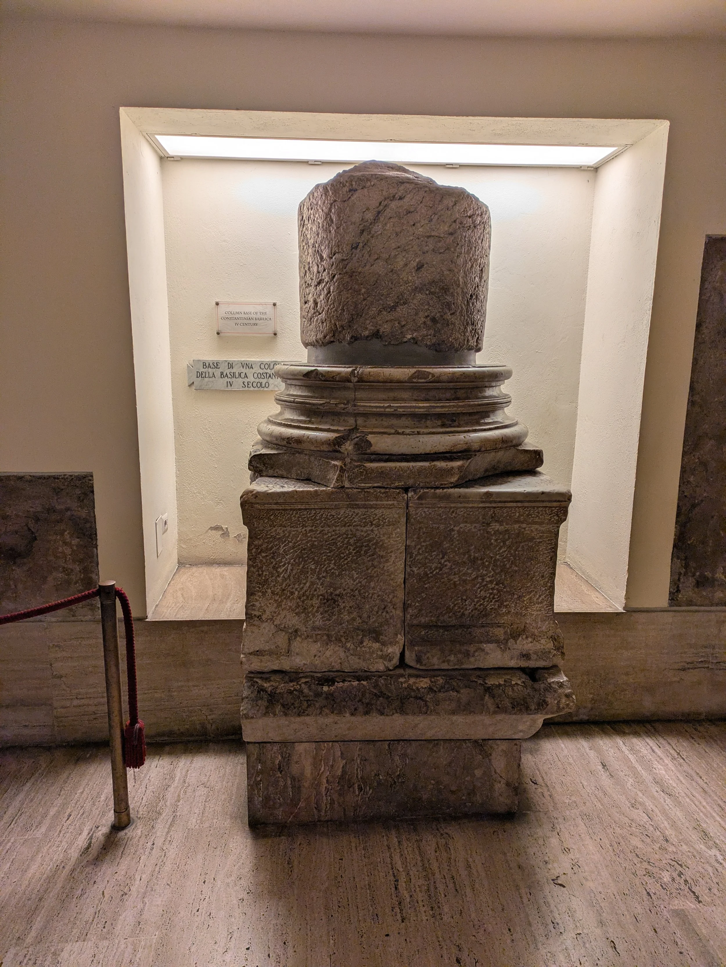 Old St. Peter's column, original photo