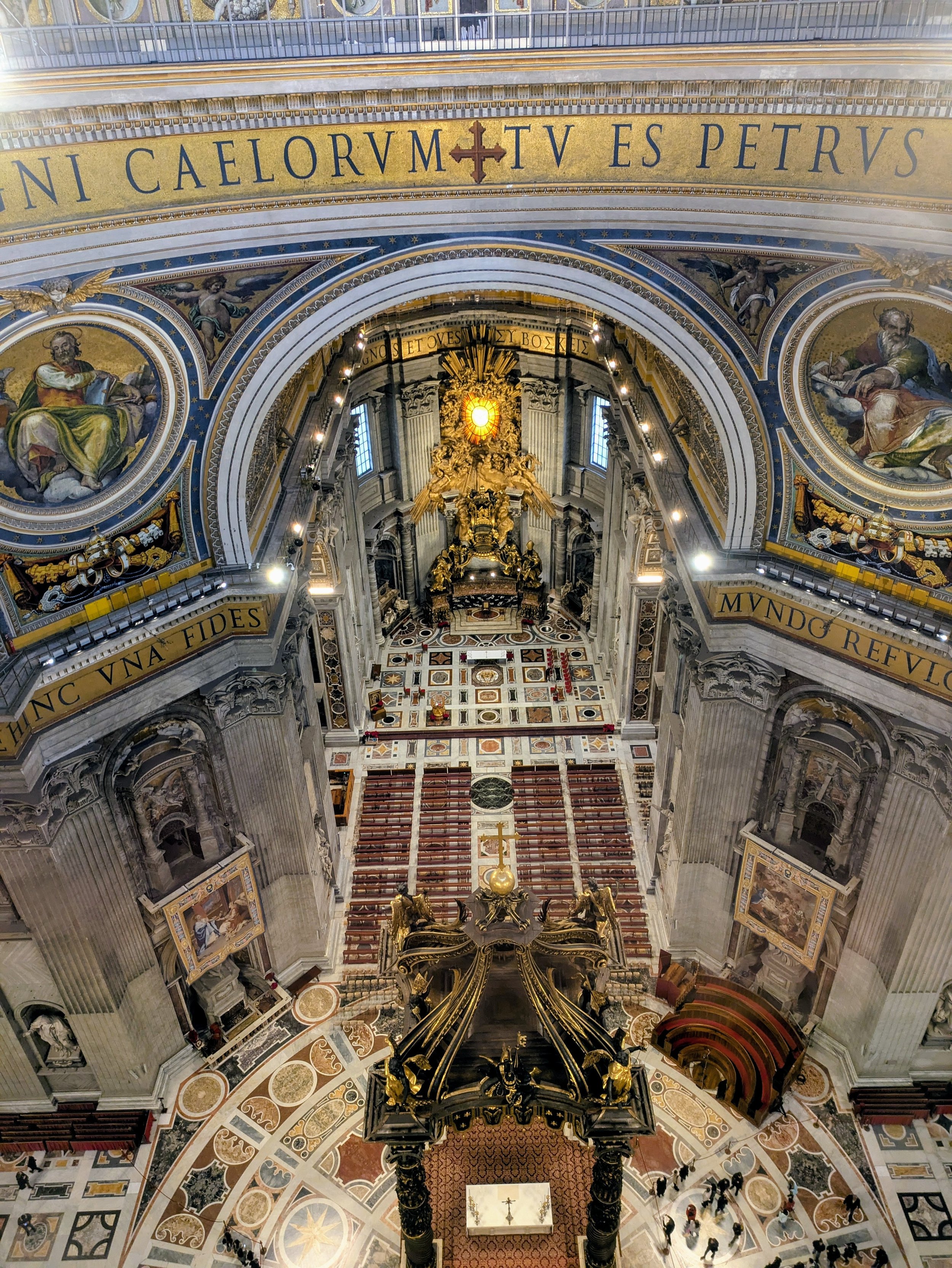 Baldacchino from above, original photo