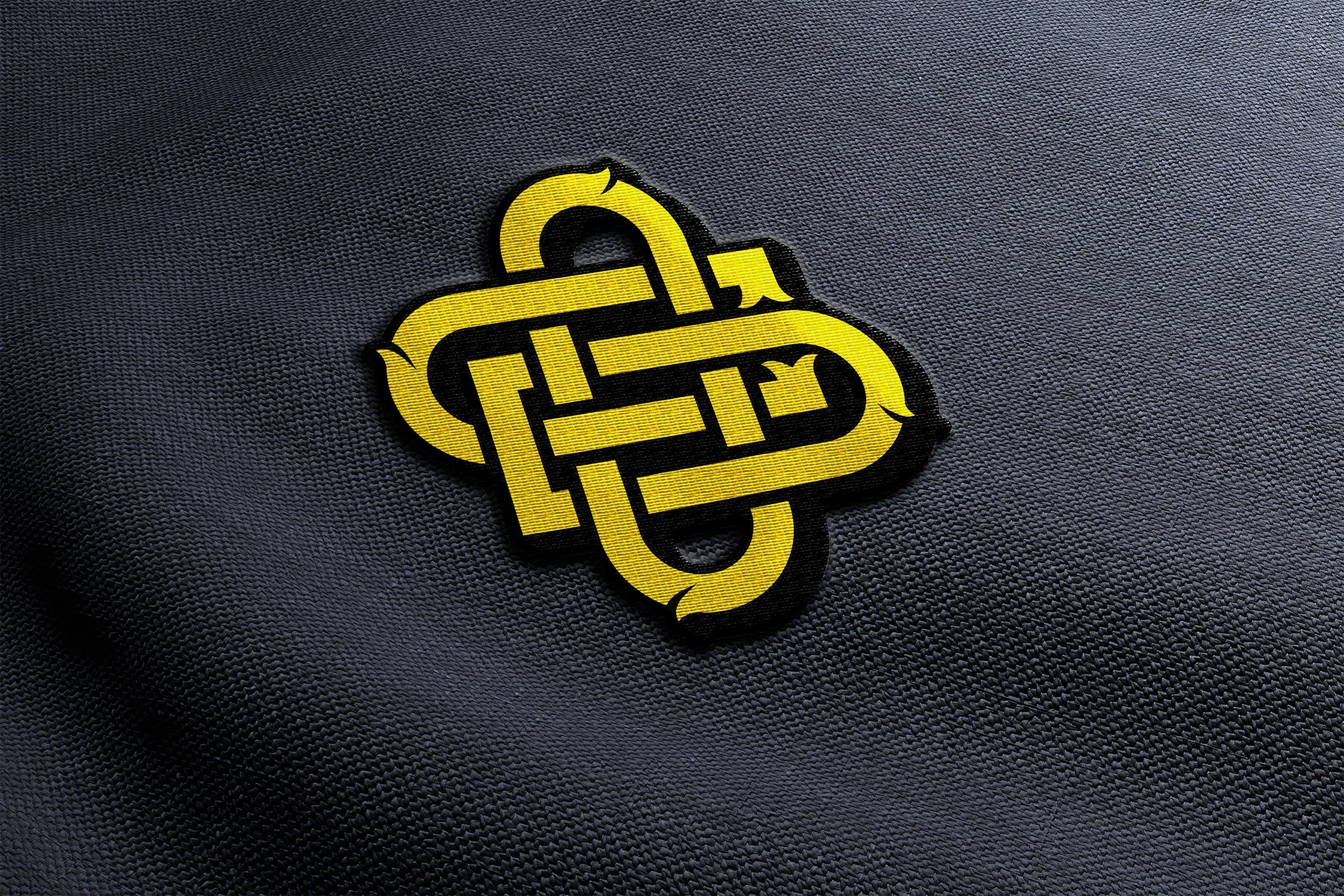 Embroidery Mockup for an OCD monogram