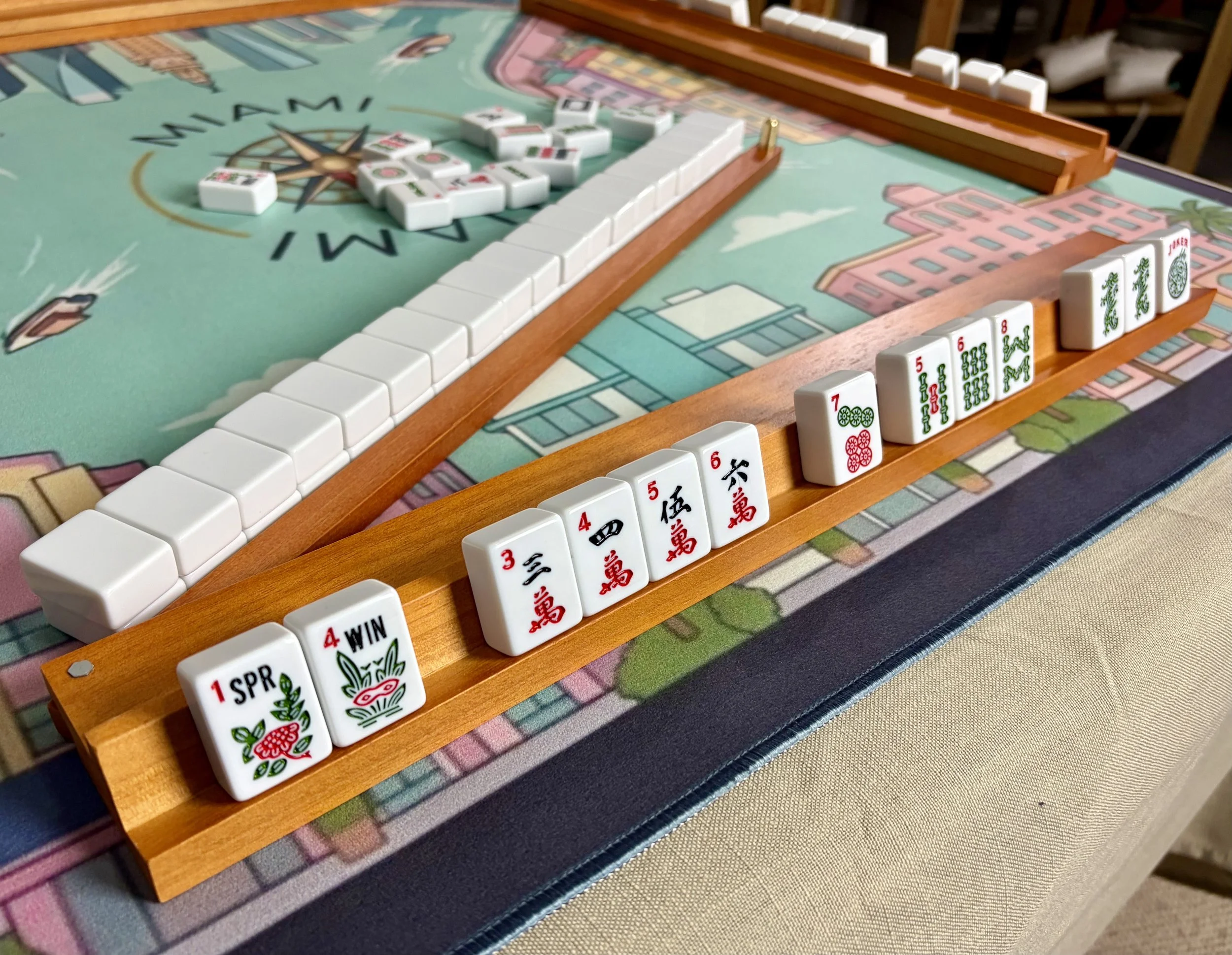 Wooden Rack/Pusher Set of 4