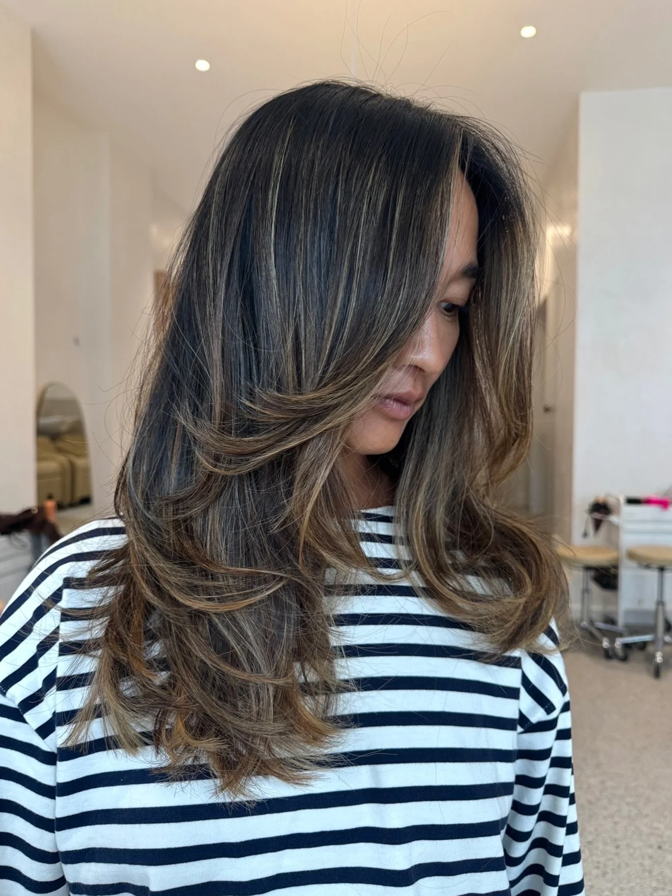 Where Bronde meets Autumn...

A deeper take on bronde &mdash; rich brunette depth with soft, warm dimension woven through. The perfect balance of glossy, natural and lived-in.

@bykatehairdesign