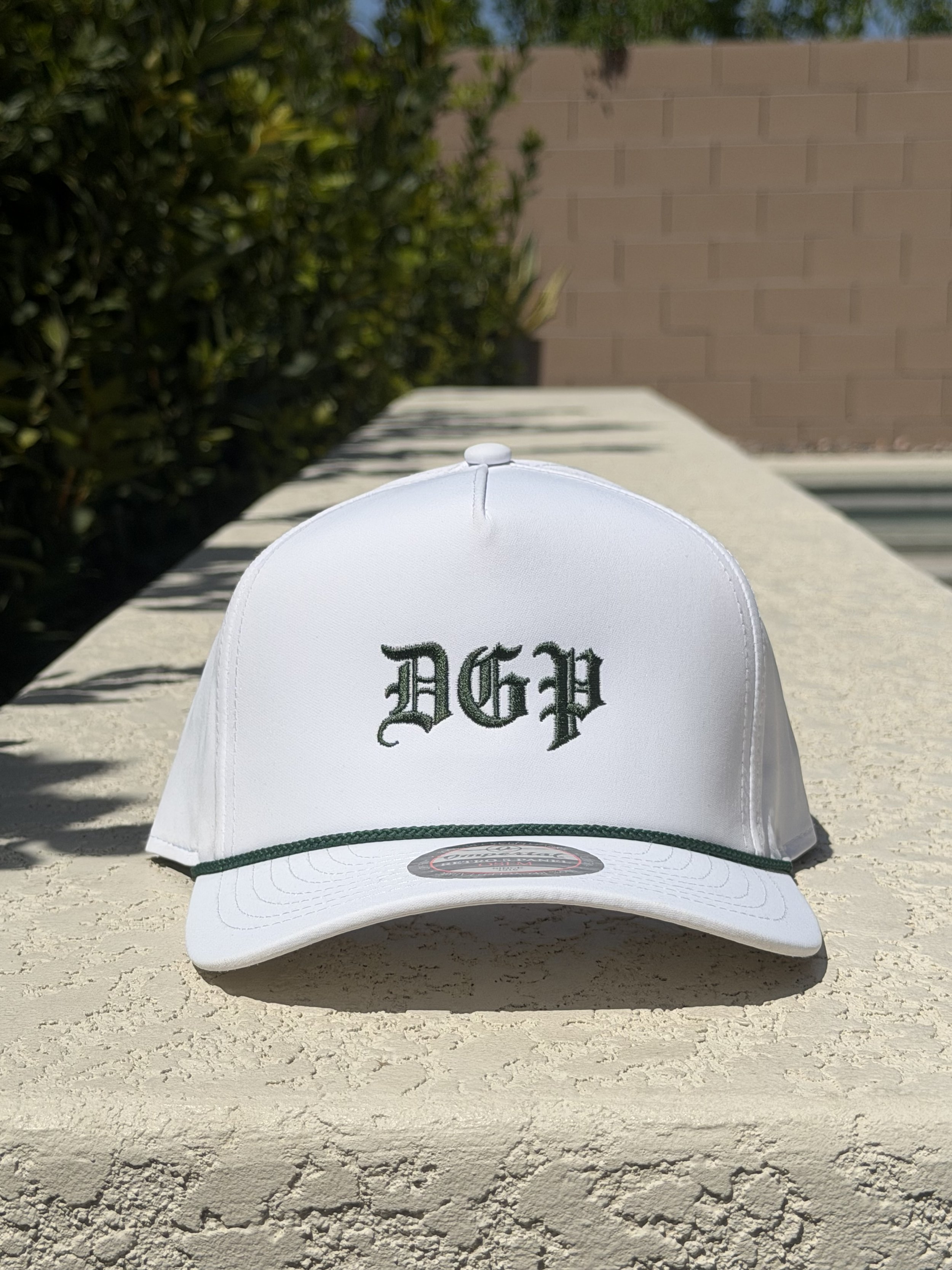 DGP White/Green Rope Hat