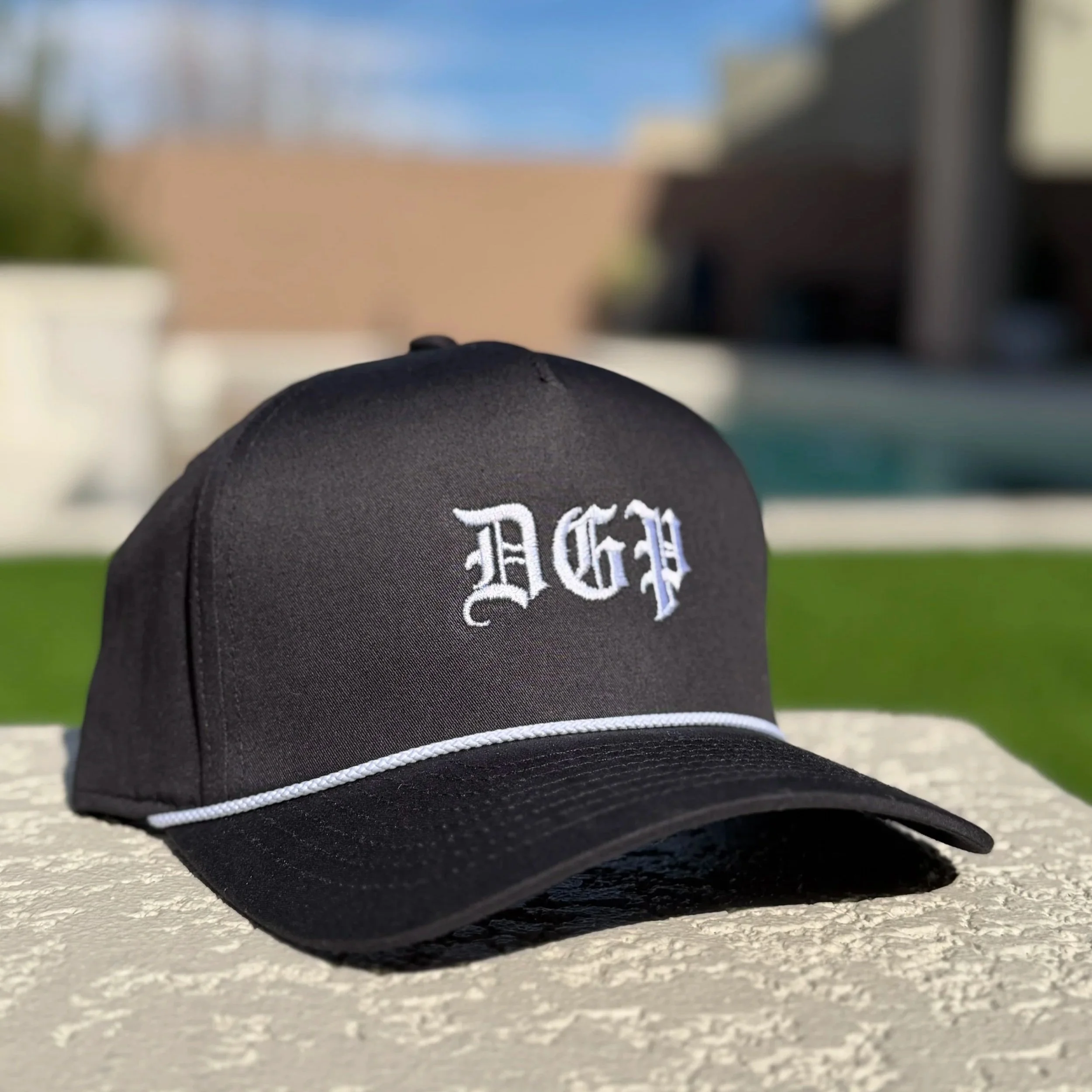 DGP Black/White Rope Hat